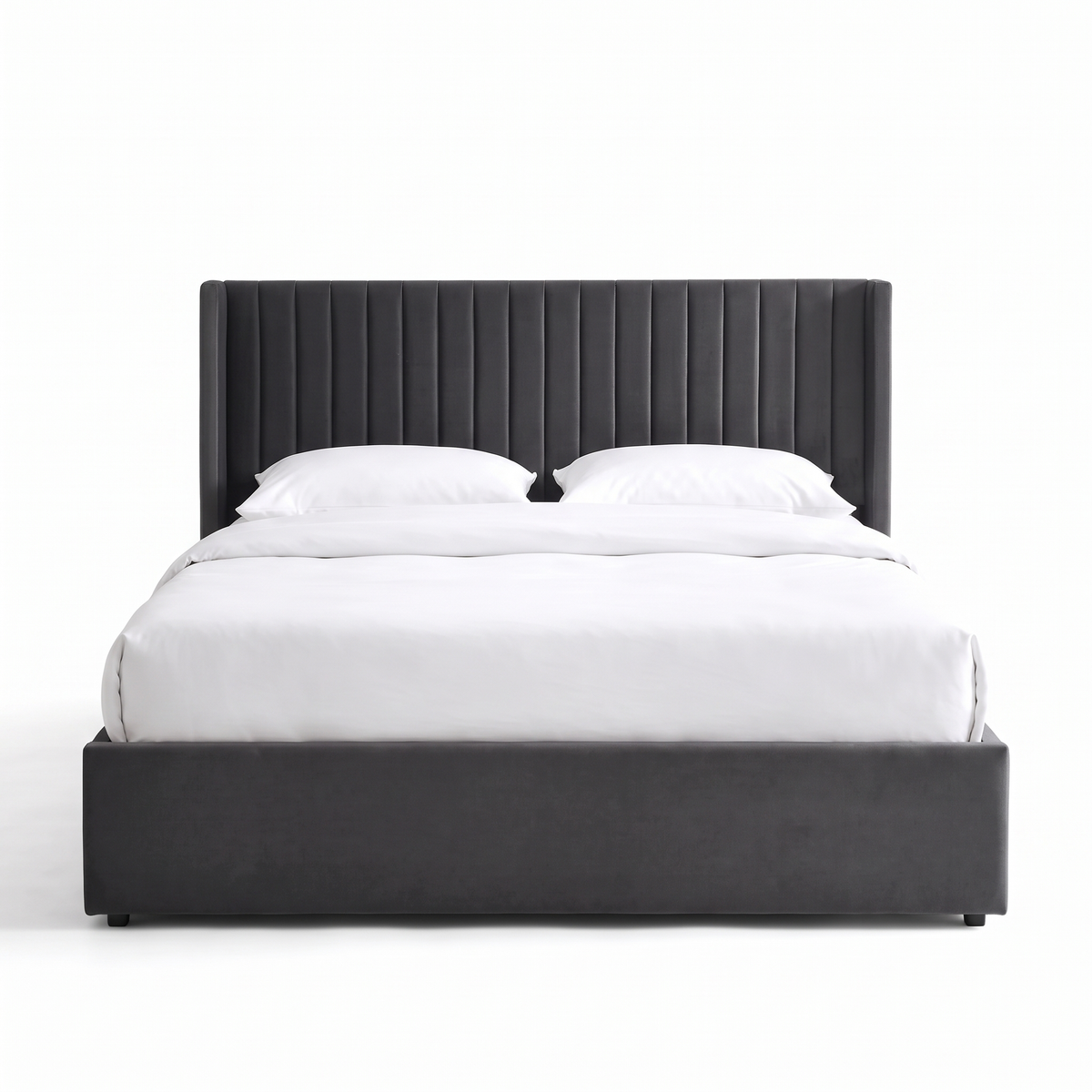 Bena - Full Bed - Grey Velvet