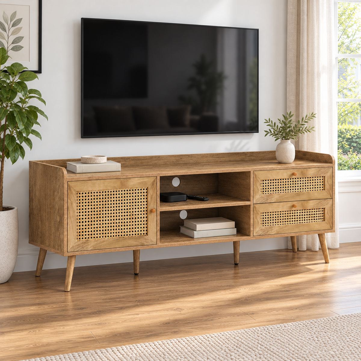 Garrett - Meuble de TV - Noyer - 72 po