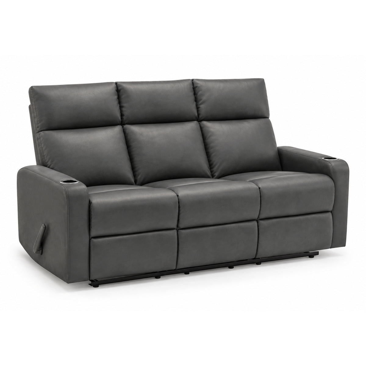 Théo - Sofa Inclinable - Cuir Gris
