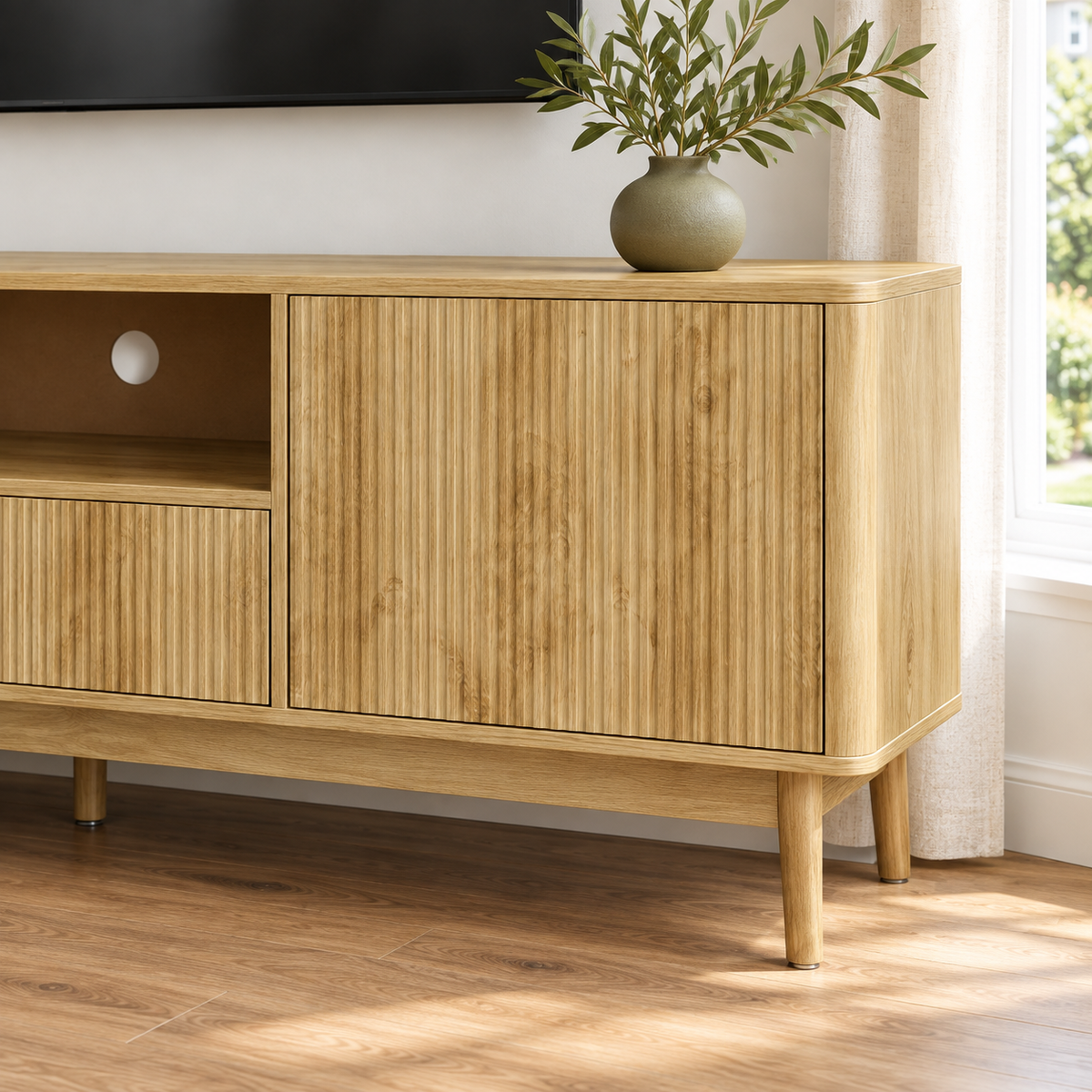 Liam - TV Stand - Walnut - 72 in