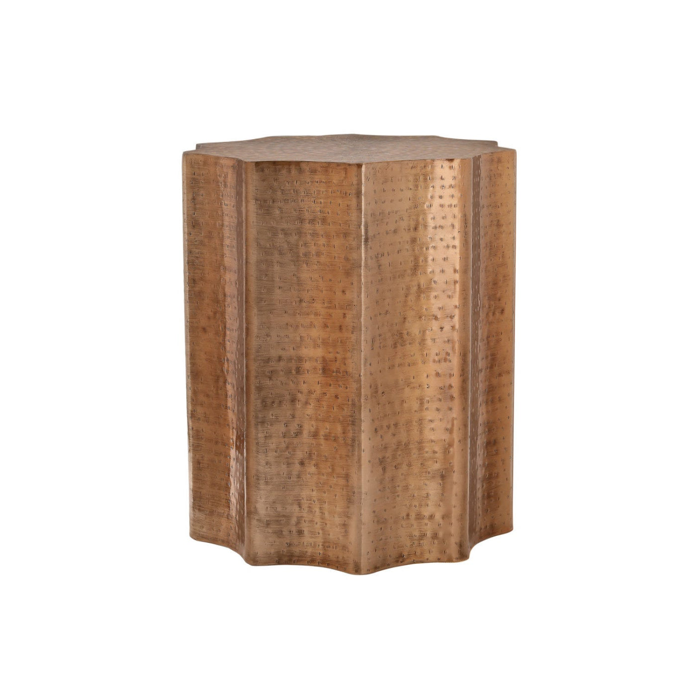 Mathilde - Side Table - Drum Metal Copper End Table
