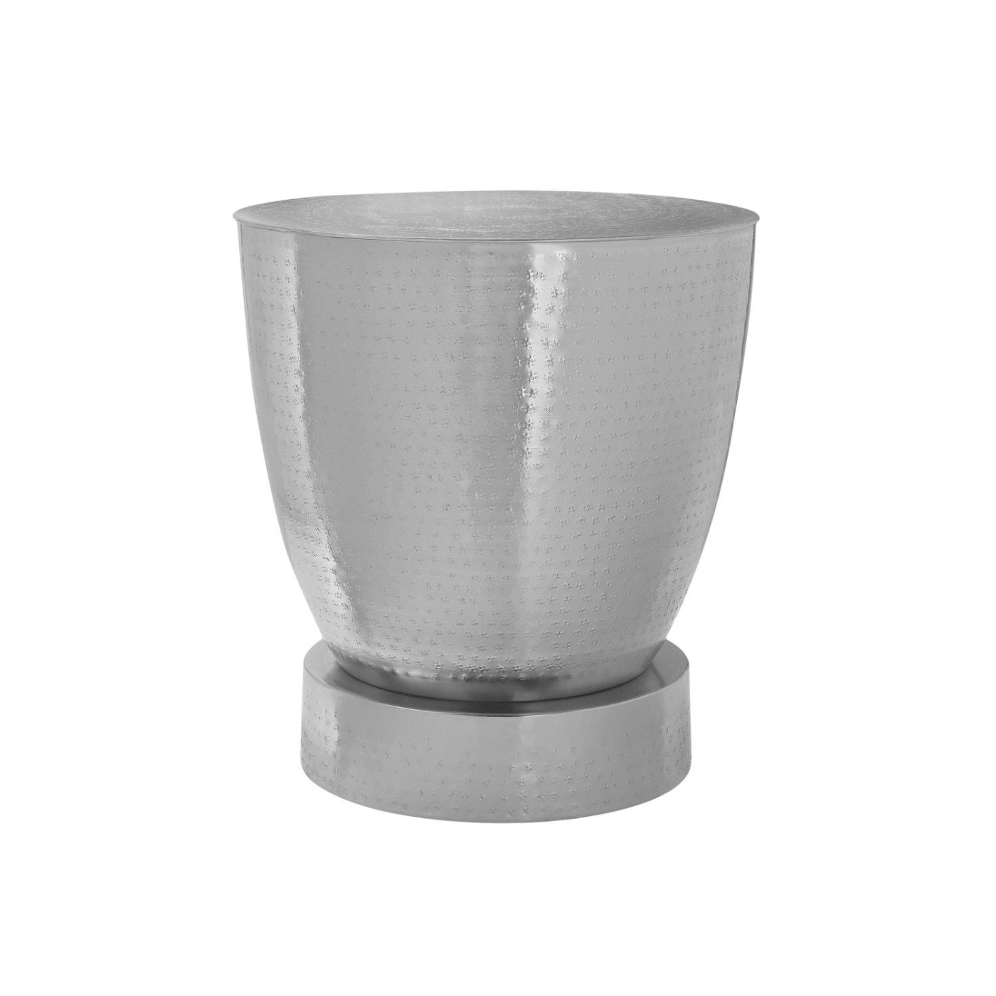 Victor - Side Table - Drum Metal Chrome End Table