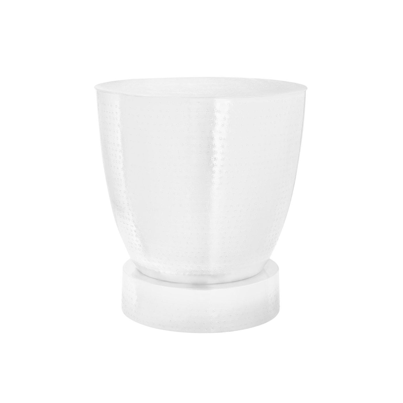 Victor - Side Table - Drum Metal End Table White