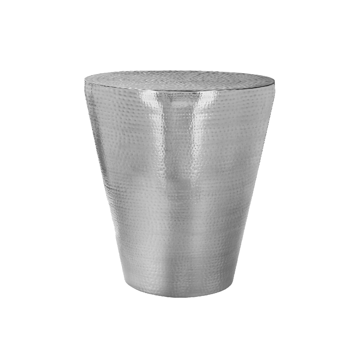 Esteban - Side Table - Drum Metal Chrome End Table