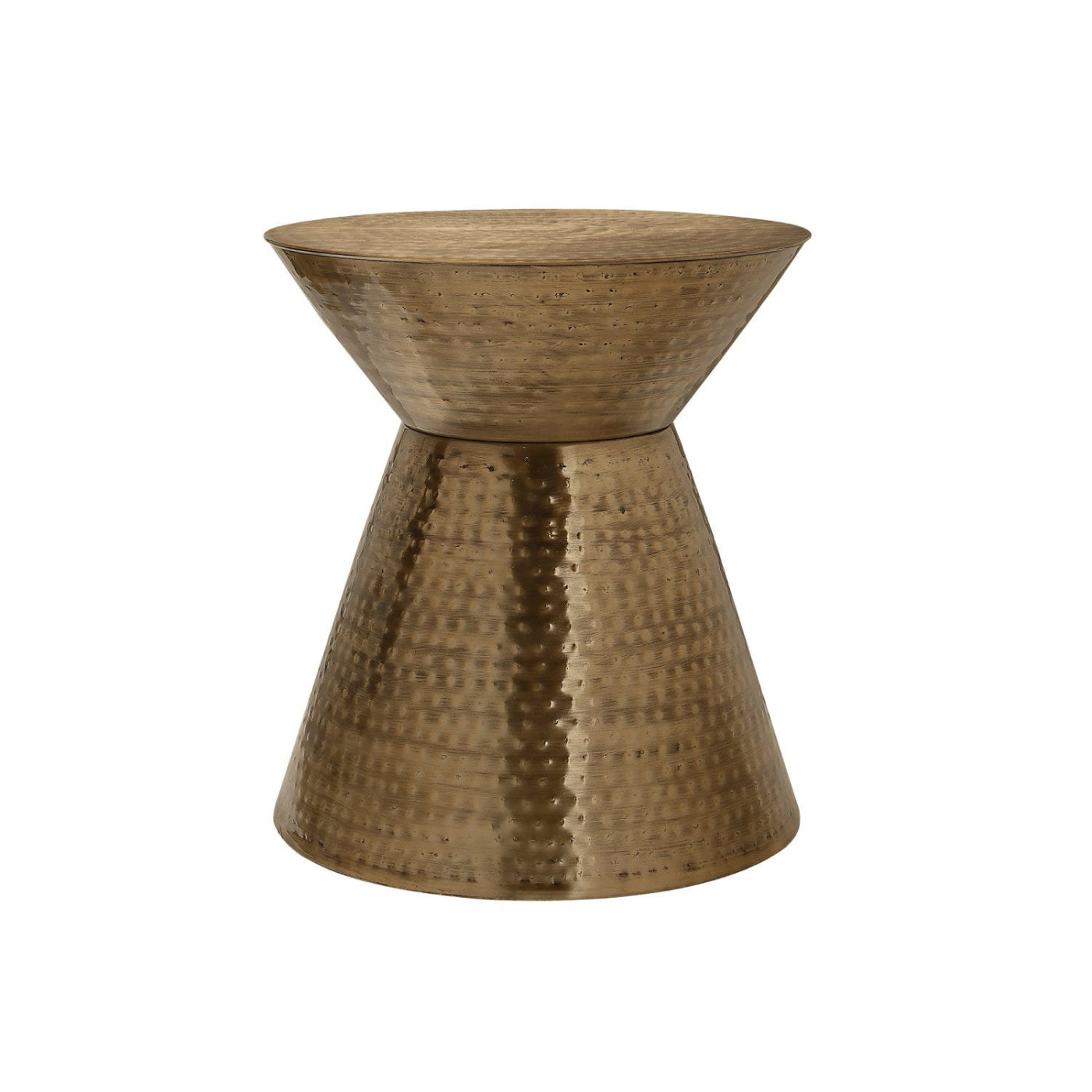 Tristan - Side Table - Drum Metal Copper End Table