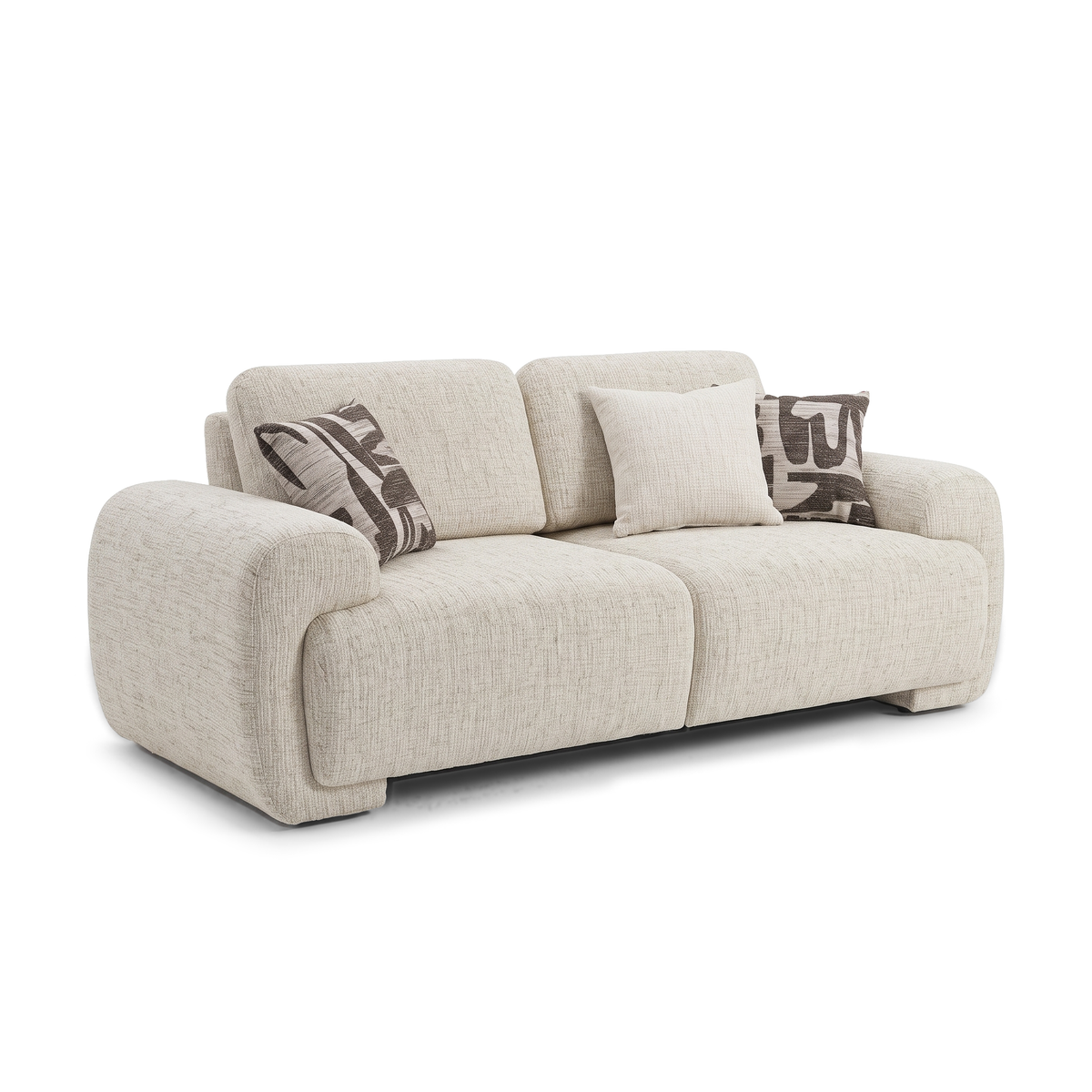 Celine - Loveseat - Beige Fabric