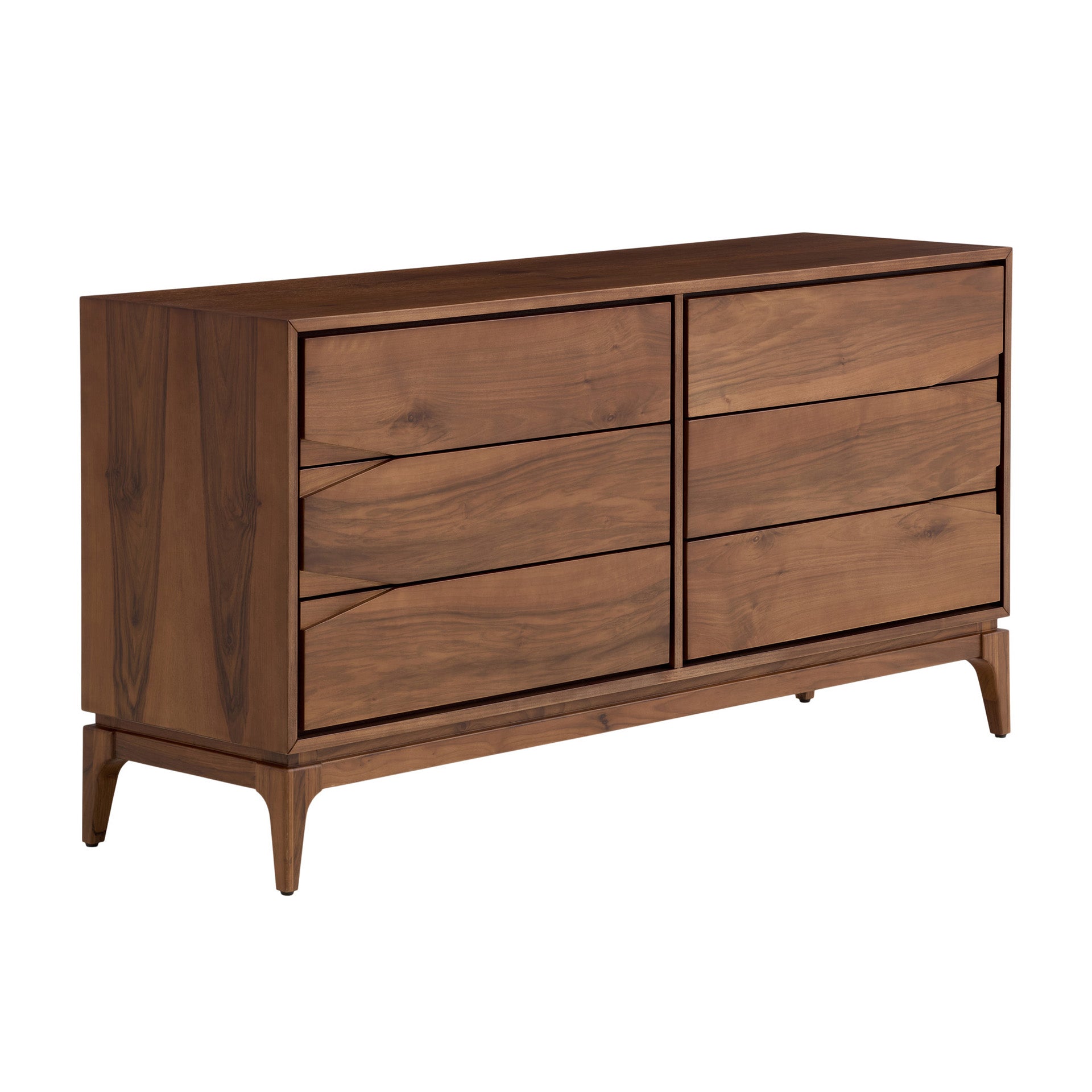 Napoli - 6-Drawer Dresser - Walnut