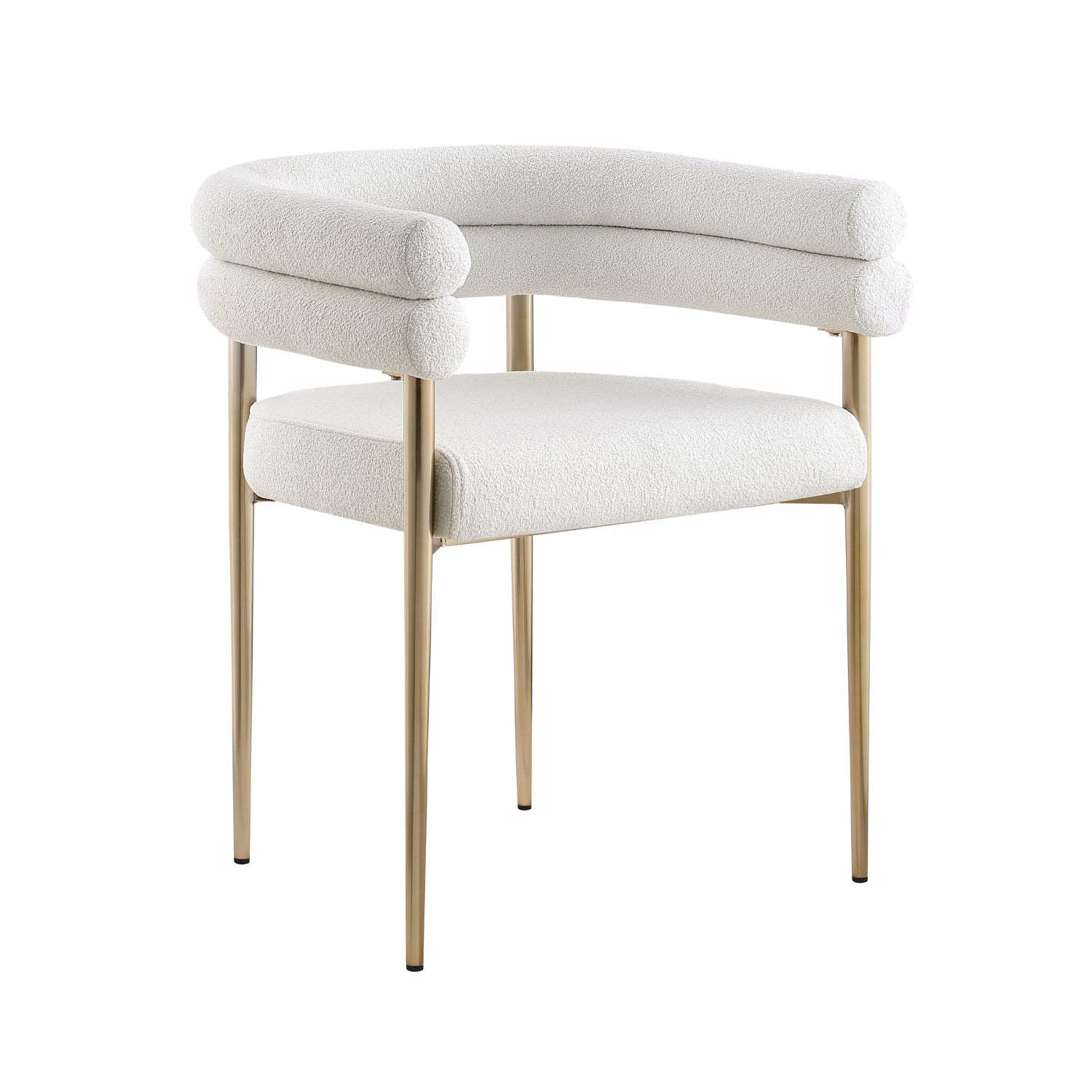 Allure - Dining Chair - Cream Bouclé Fabric