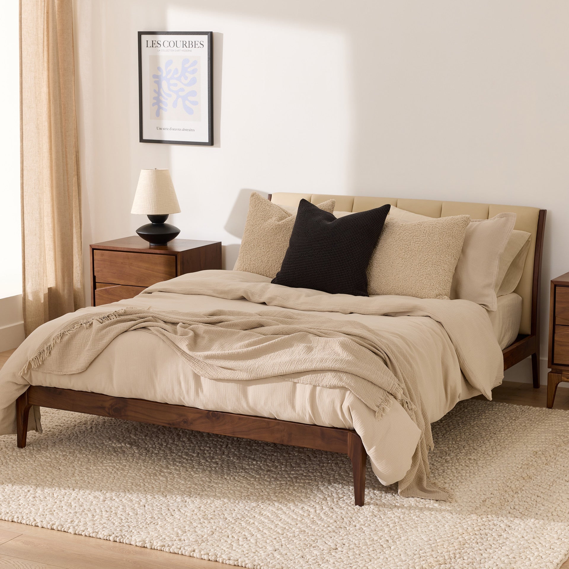 Napoli - Queen Bed - Walnut