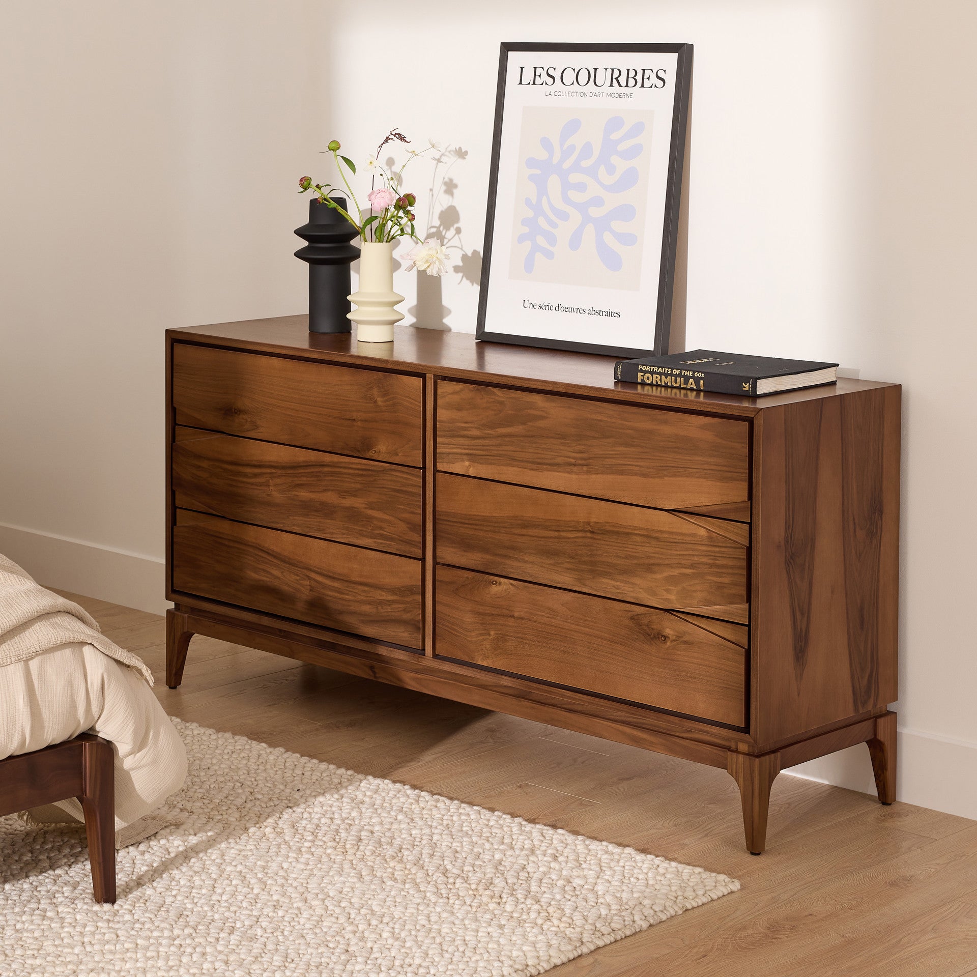 Napoli - 6-Drawer Dresser - Walnut