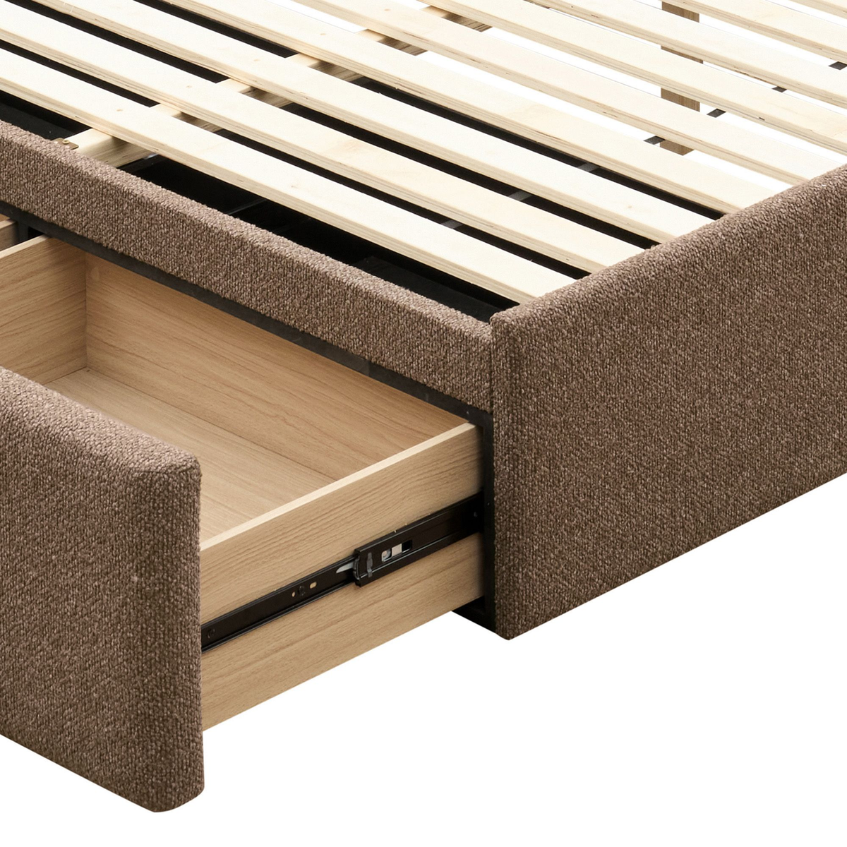 Aniza - Full Bed with Drawer - Brown