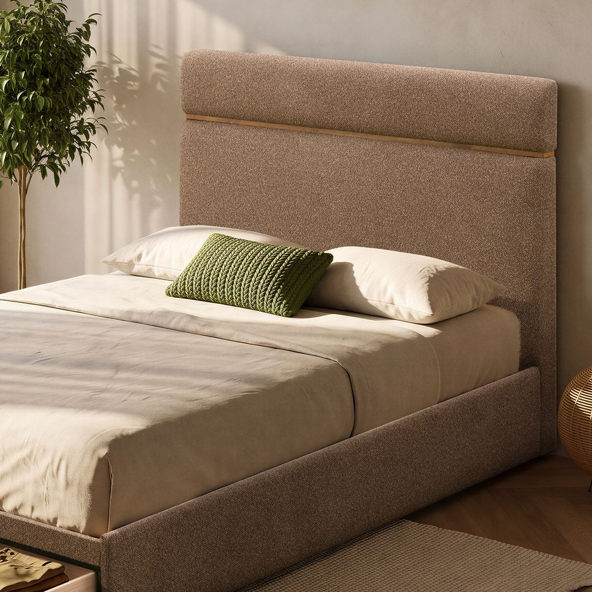 Aniza - Full Bed with Drawer - Brown