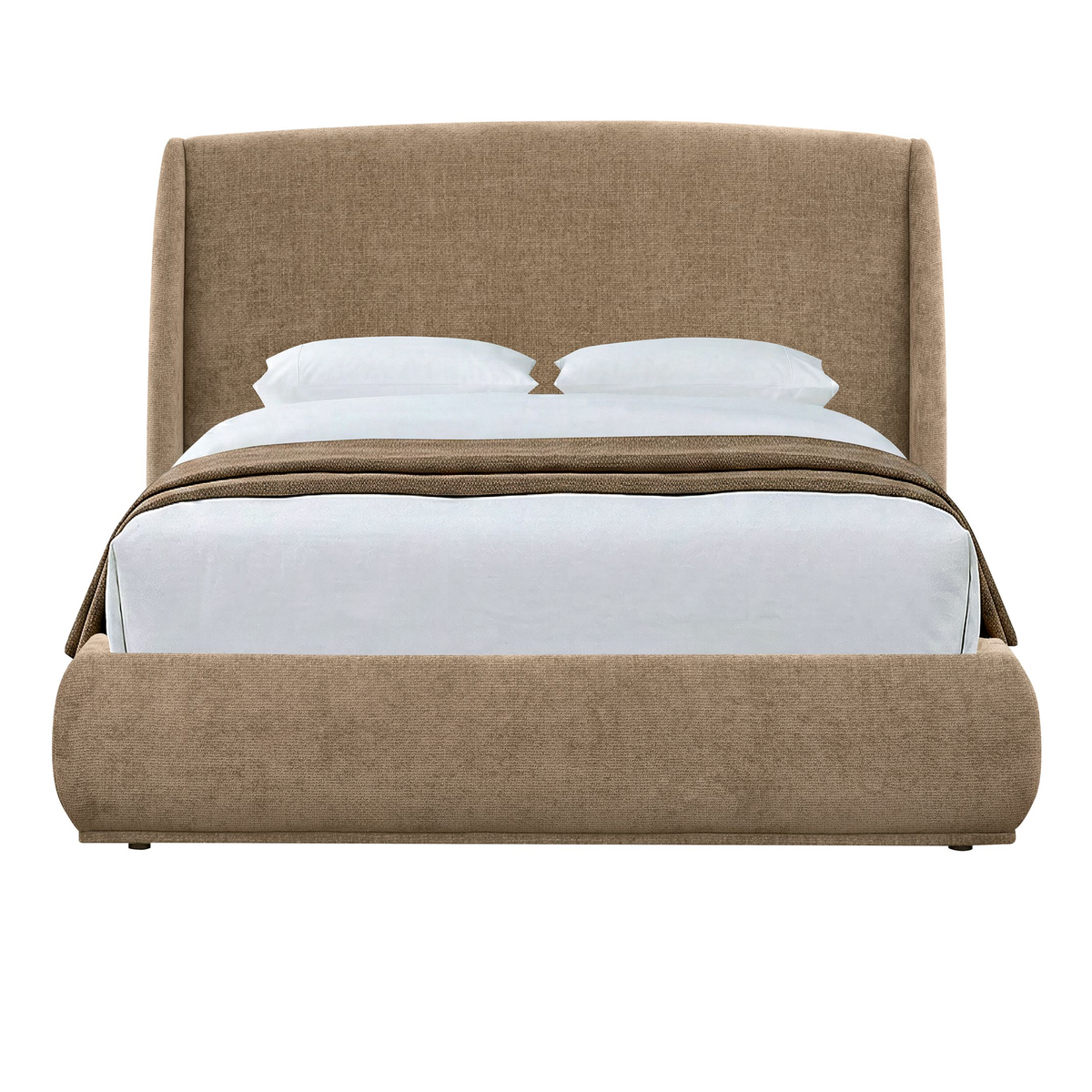 Ursula - Lit King - Beige foncé