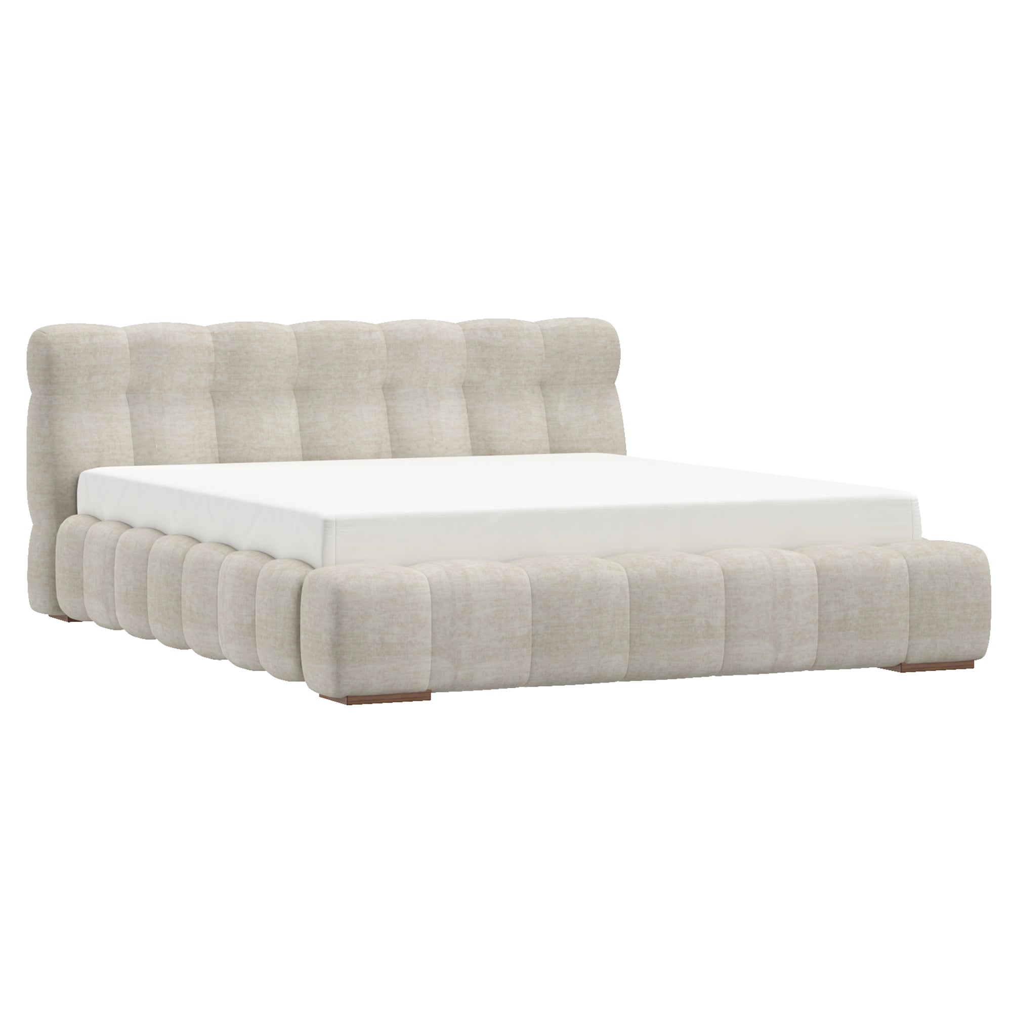 Pasha - Queen Bed - Beige