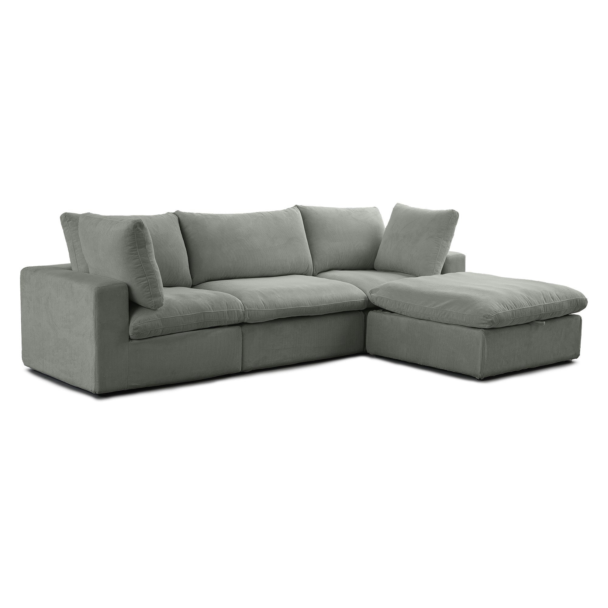 Cozy - Modular Sectional Sofa - Dark Grey Fabric