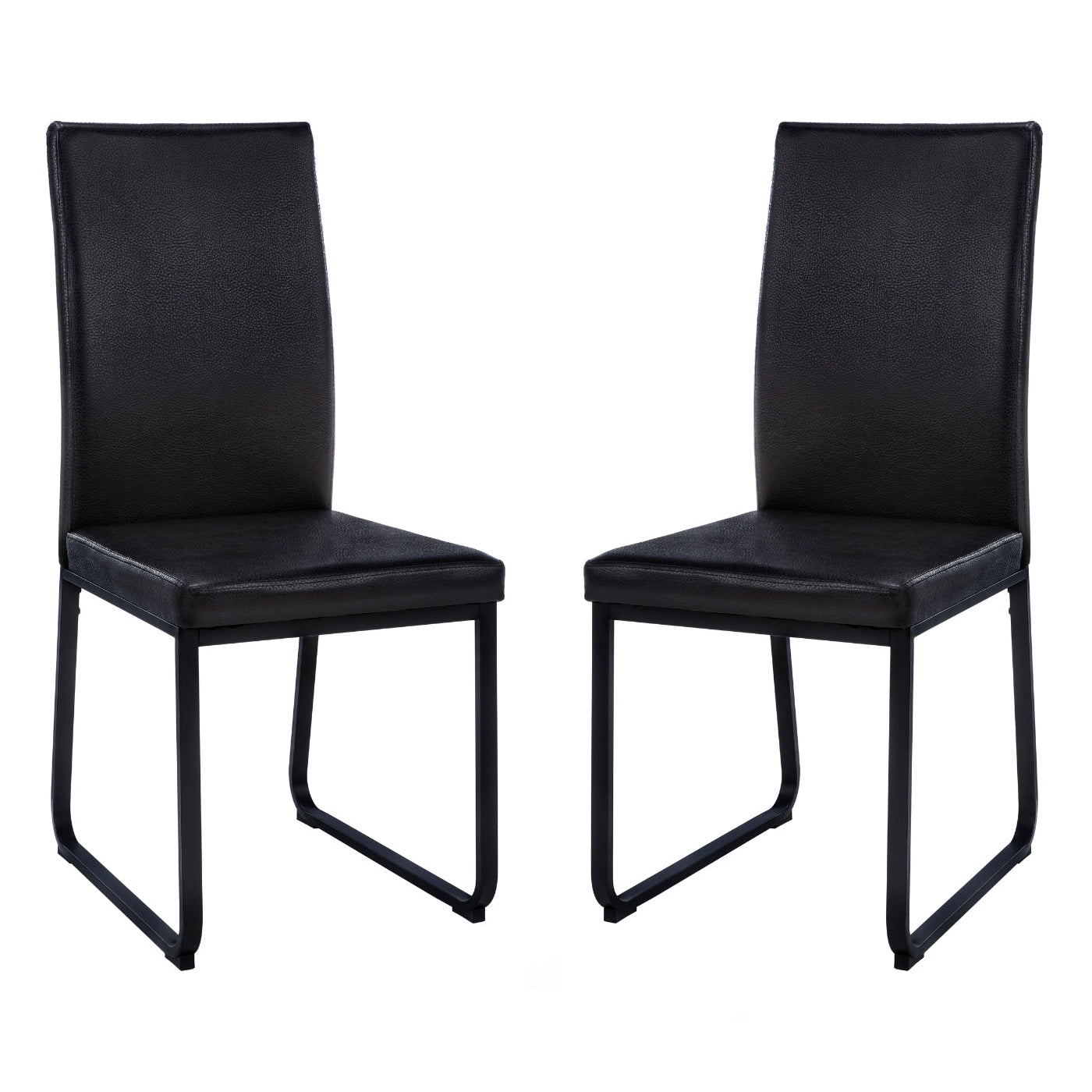 Talia - Chaise de Salle à Manger - Simili-Cuir Noir