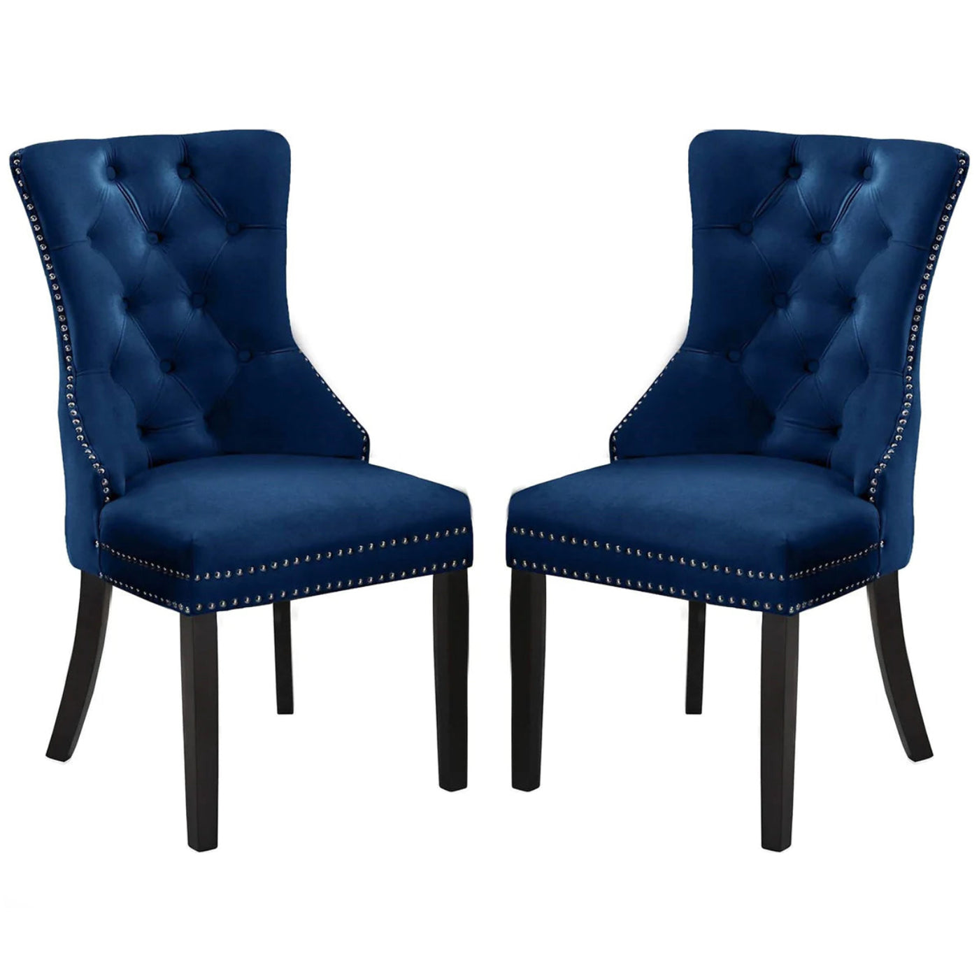 Serena - Dining Chair - Blue Velvet