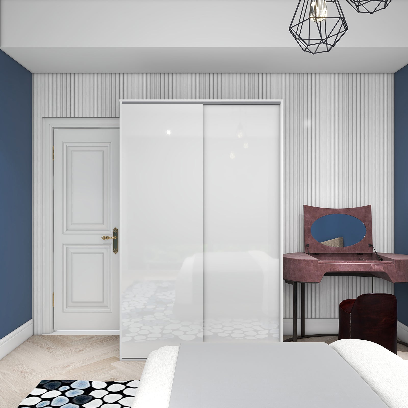 Vista - Wardrobe - Sliding Doors - Glossy White