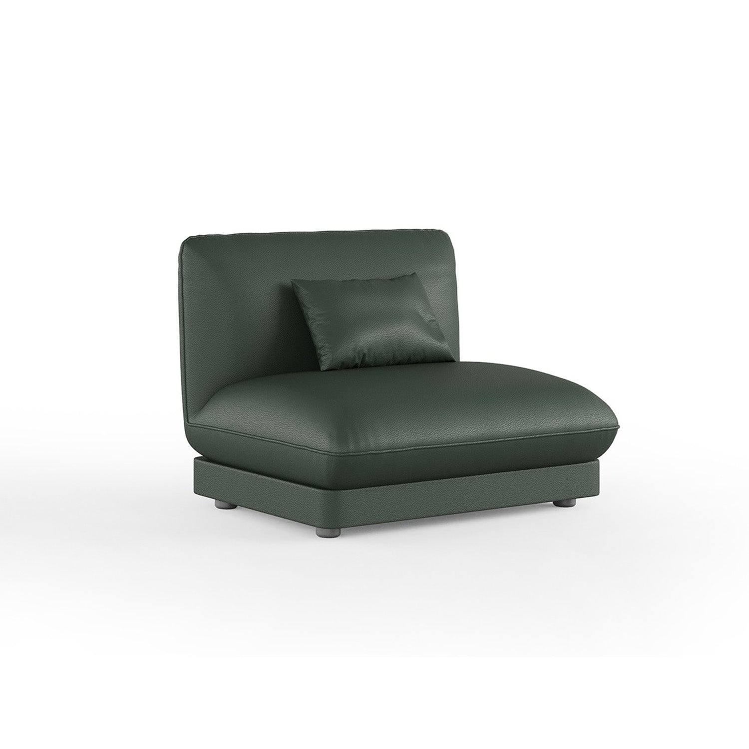 Loretta - Module without armrest - Green Leather