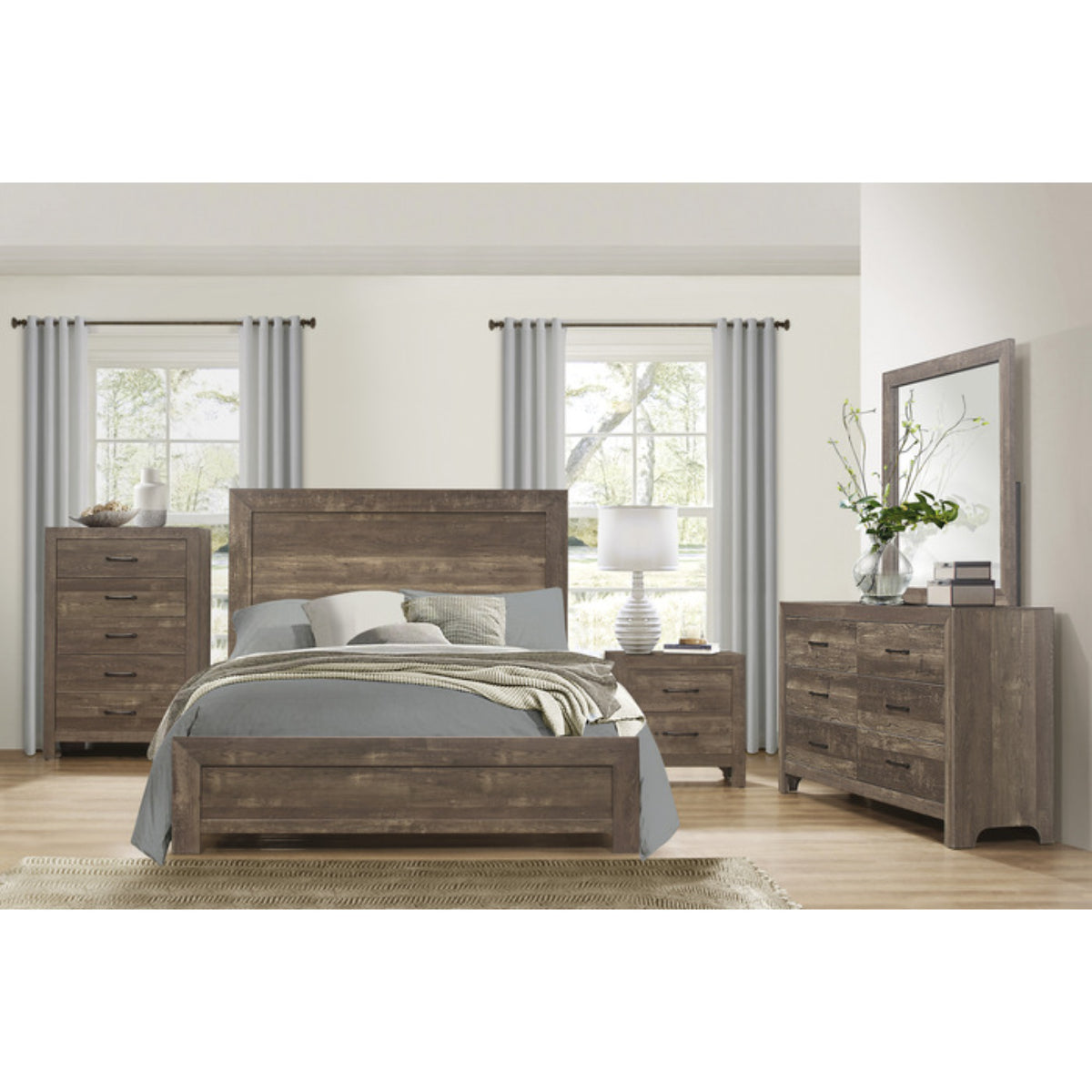 Corbin - Full Bed - Rustic Brown