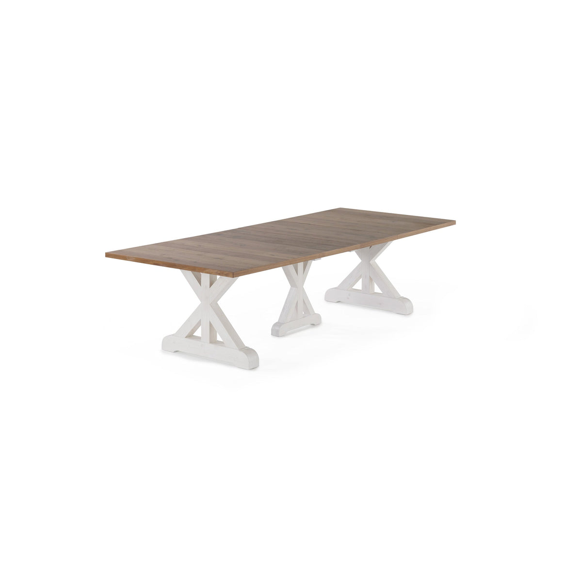 Transformer - Gather Dining Table - French Chestnut / Patina White