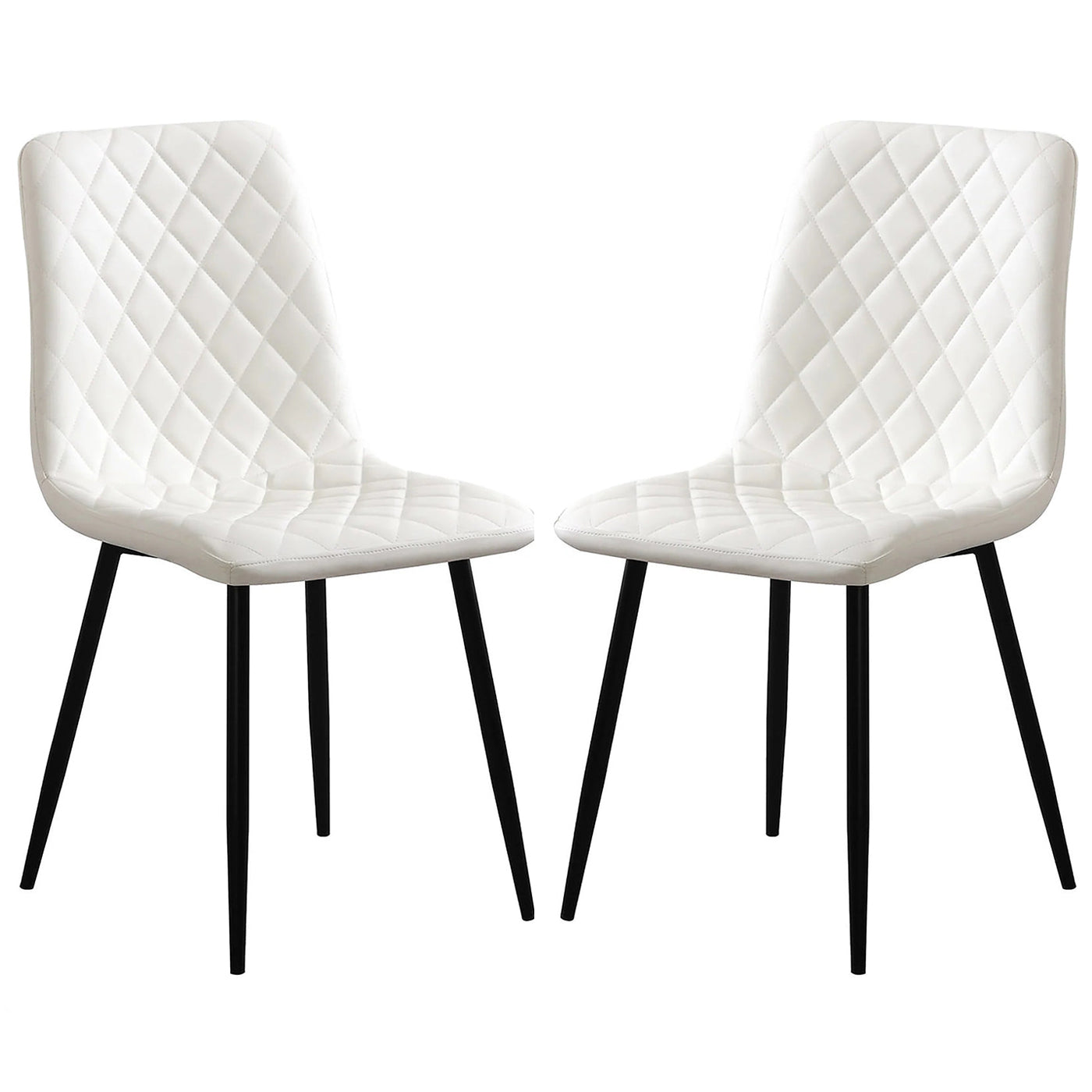 Esme - Chaise de Salle à Manger - Simili-Cuir Blanc