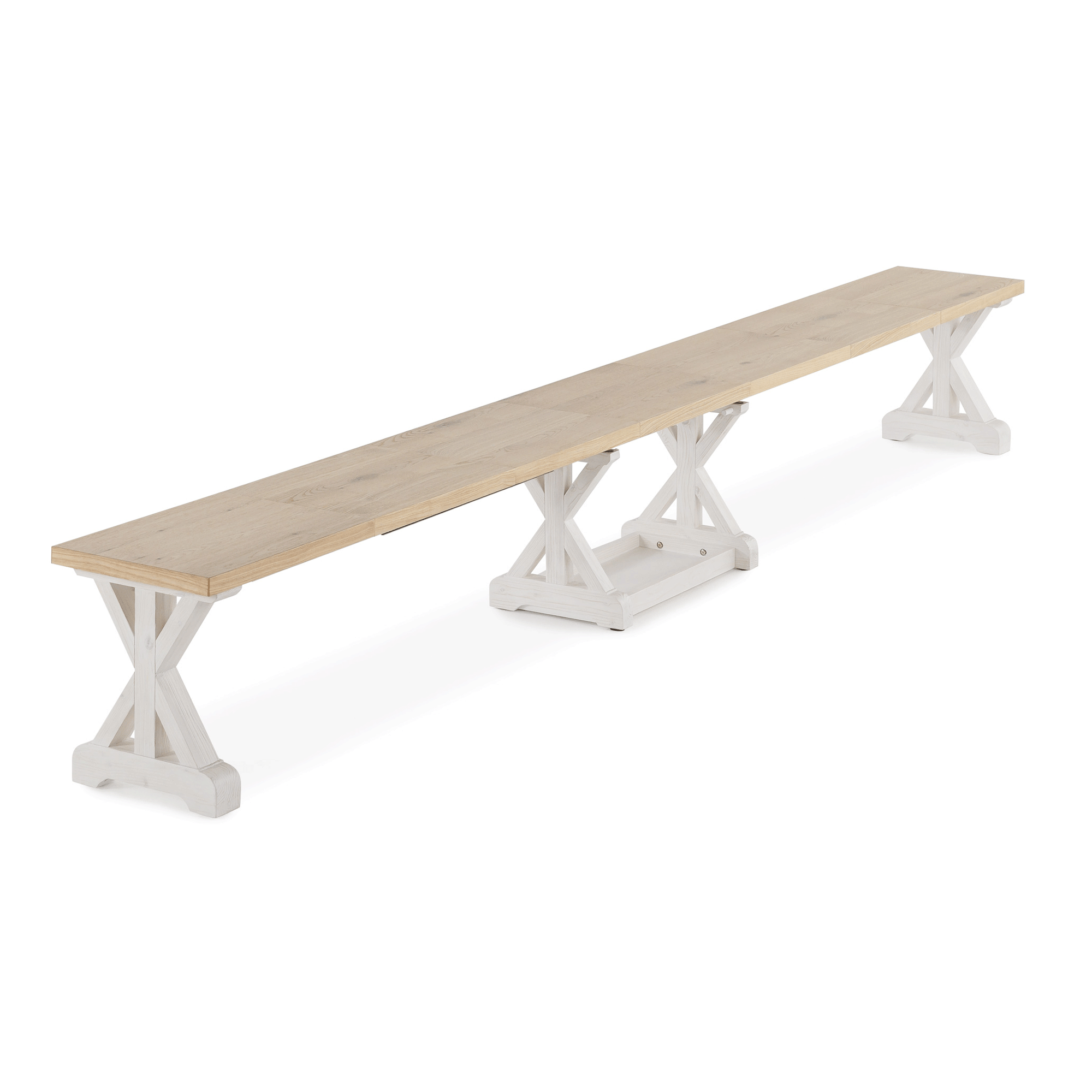 Transformer - Gather Bench - Belgian Oak / Patina White