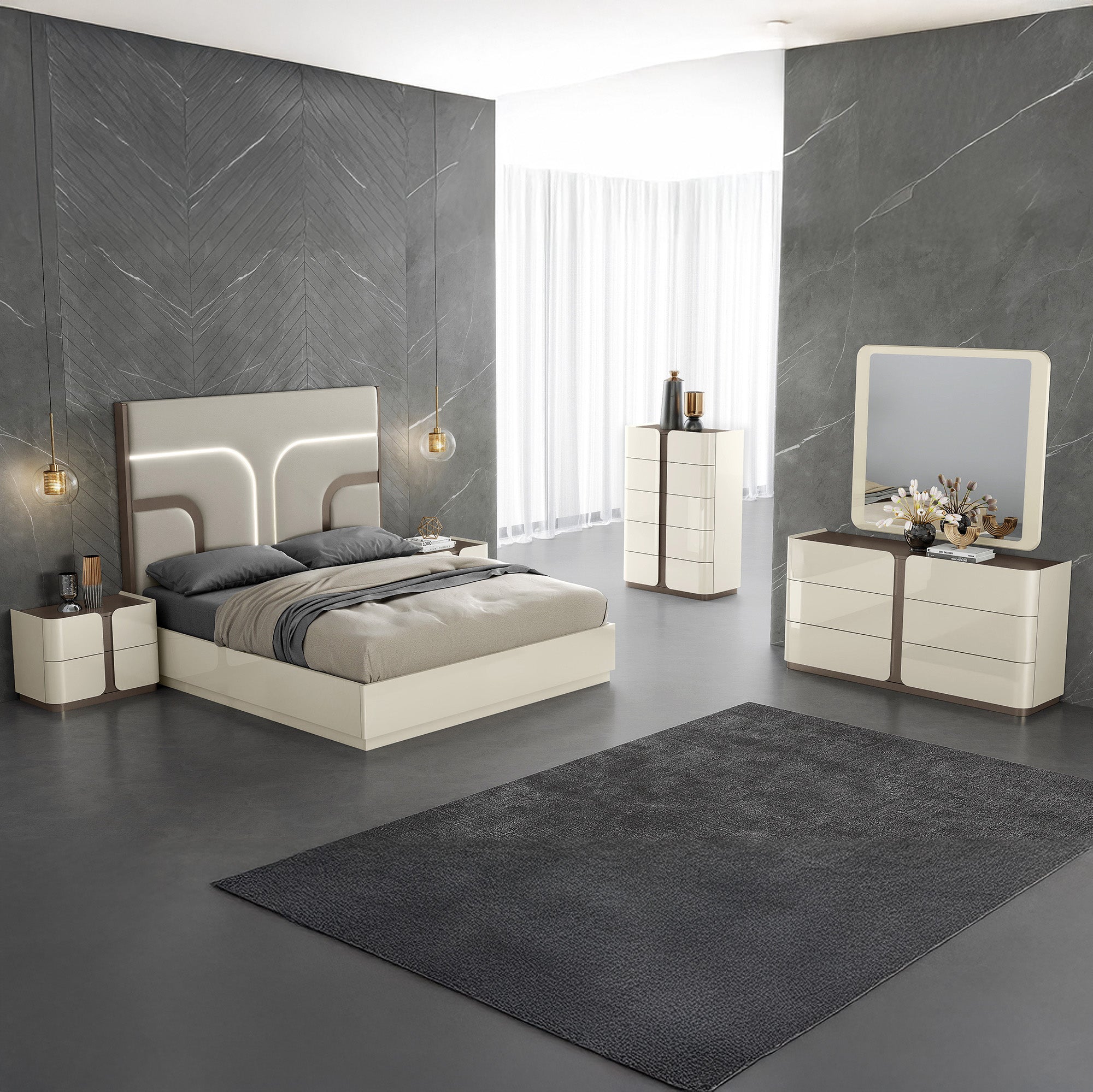 Livo - Bedroom set - Beige