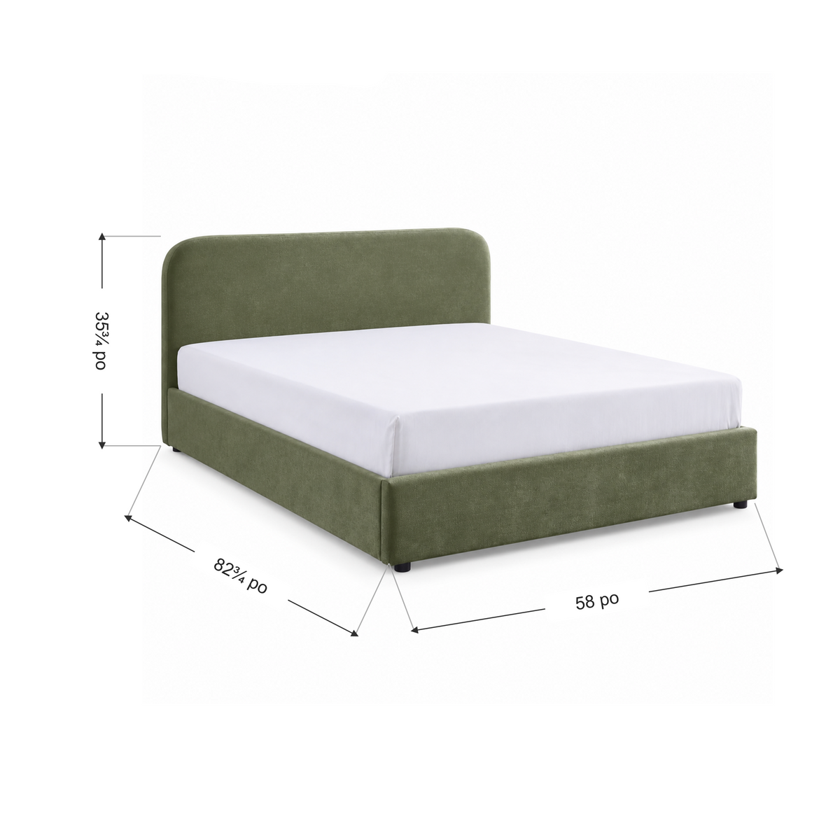 Jenson - Full Storage Bed - Olive Green