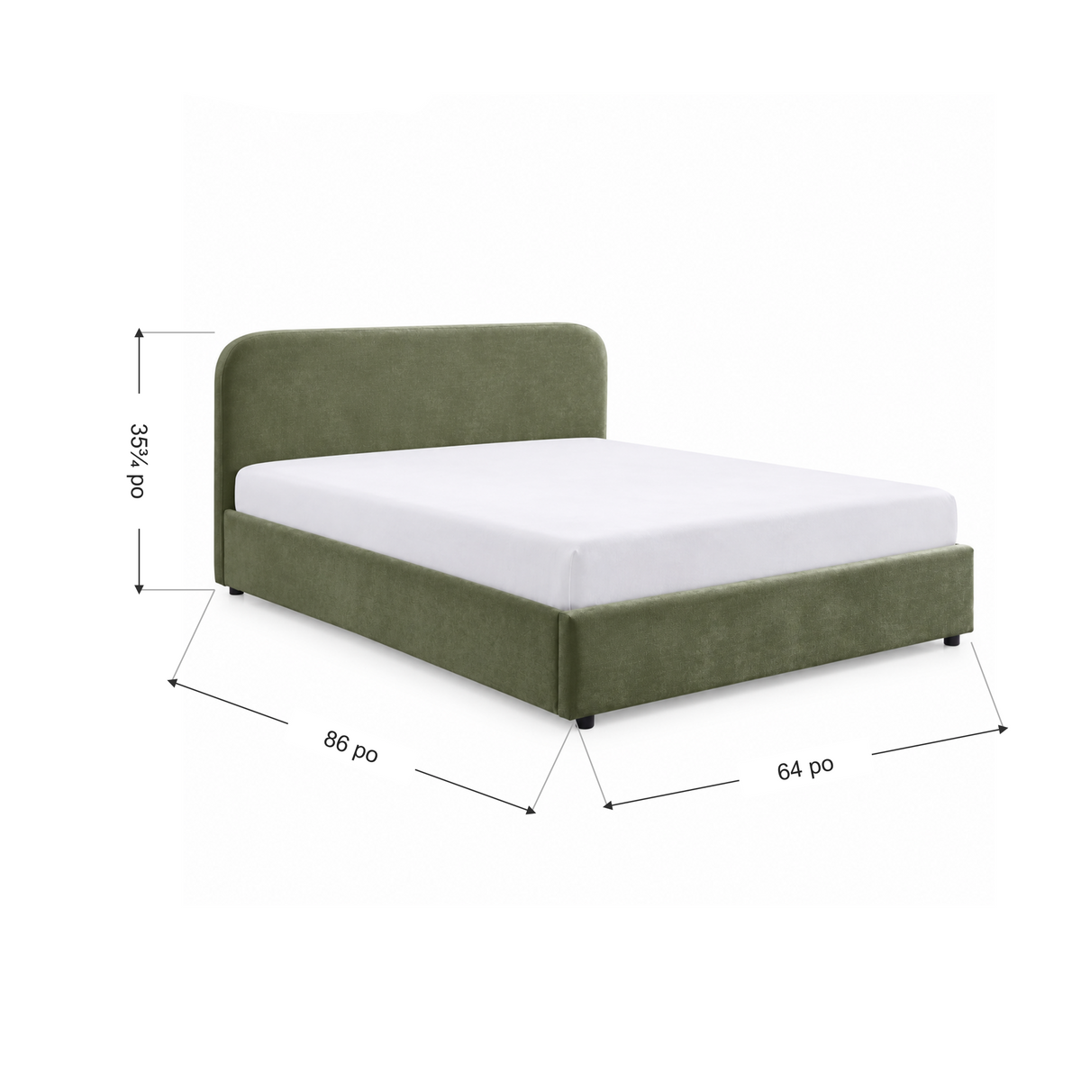 Jenson - Queen Storage Bed - Olive Green