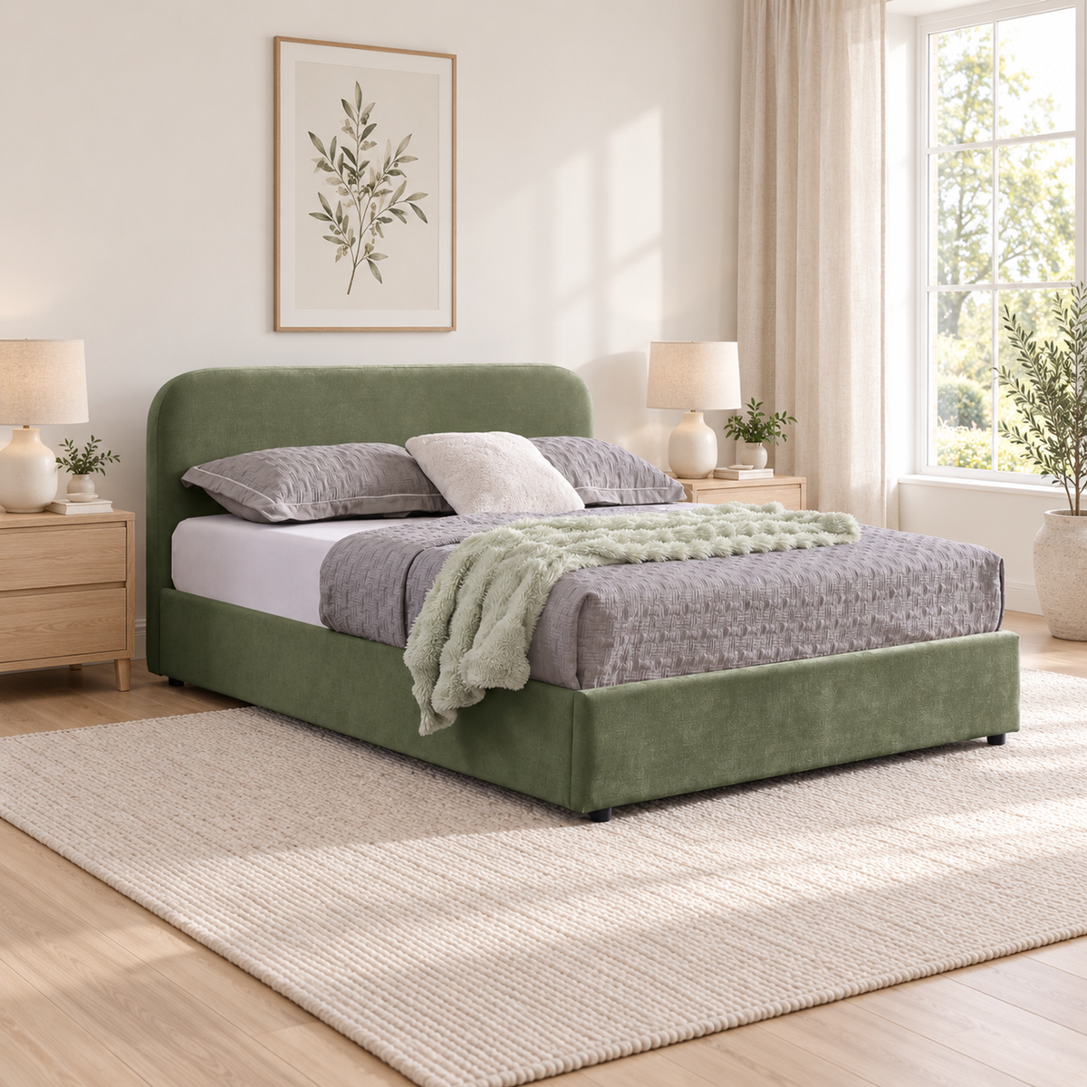 Jenson - Full Storage Bed - Olive Green