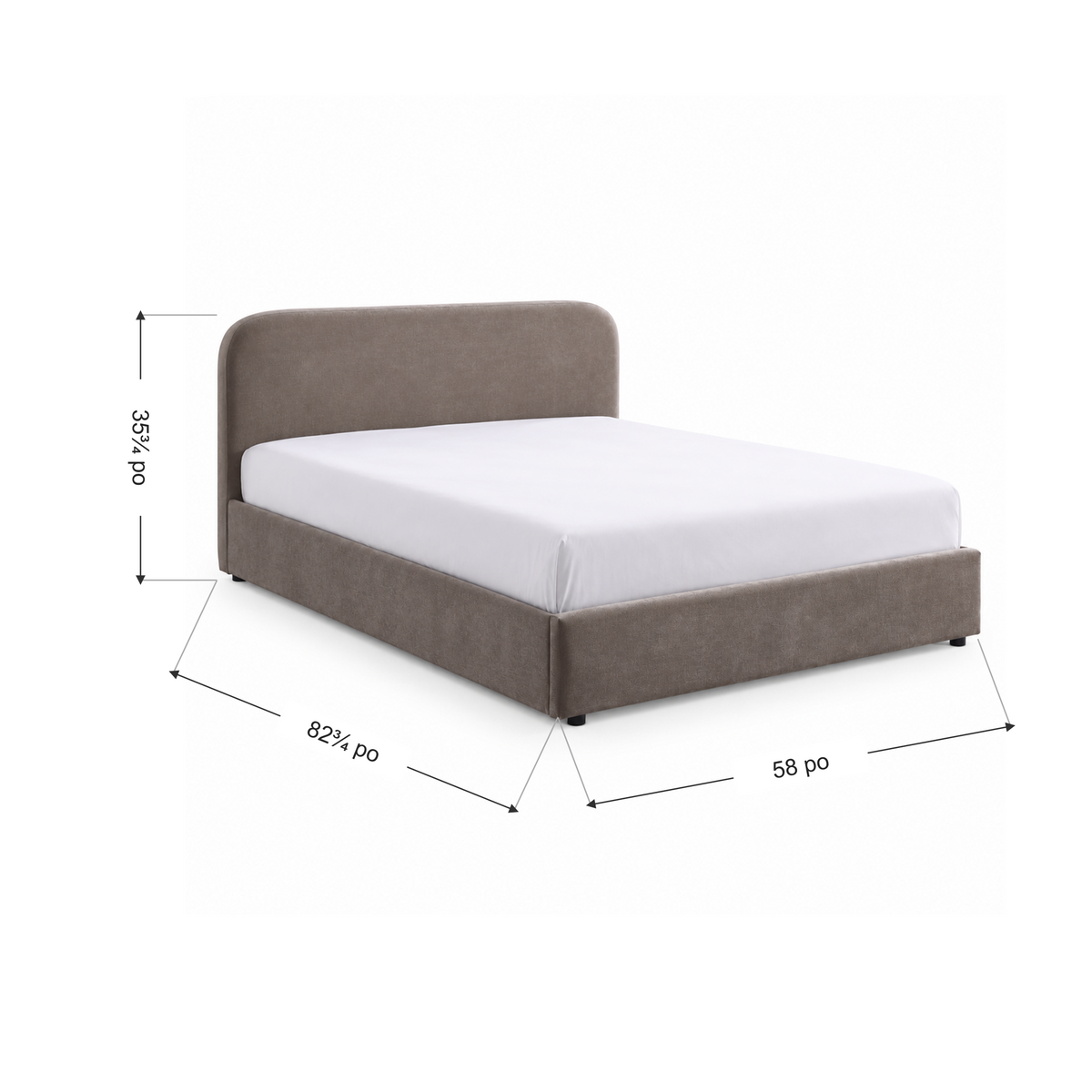 Jenson - Full Storage Bed - Mocha