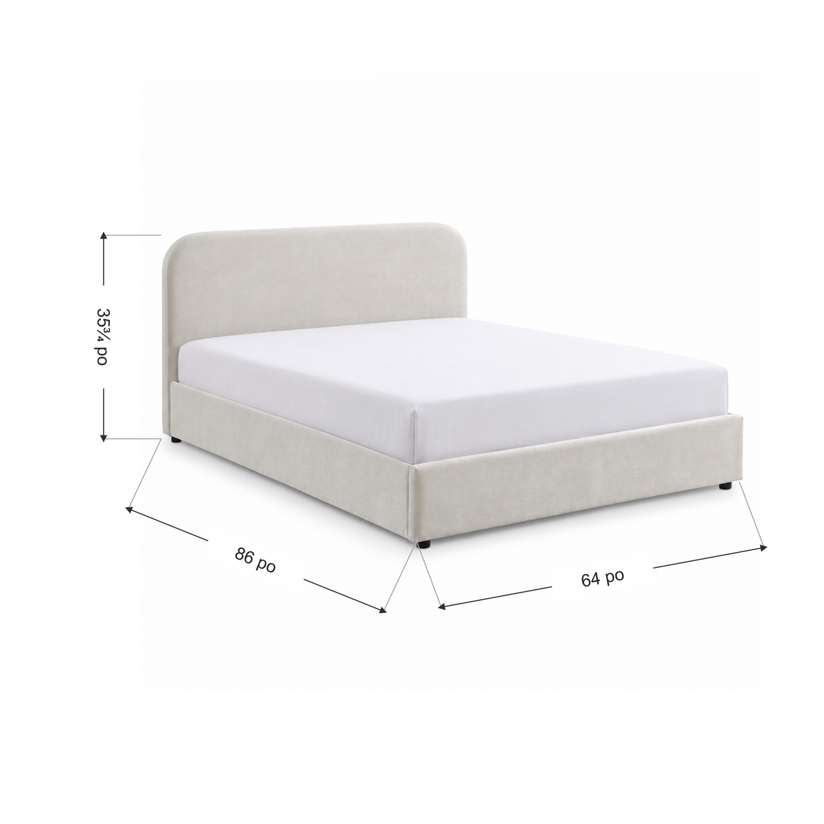 Jenson - Queen Storage Bed - Beige