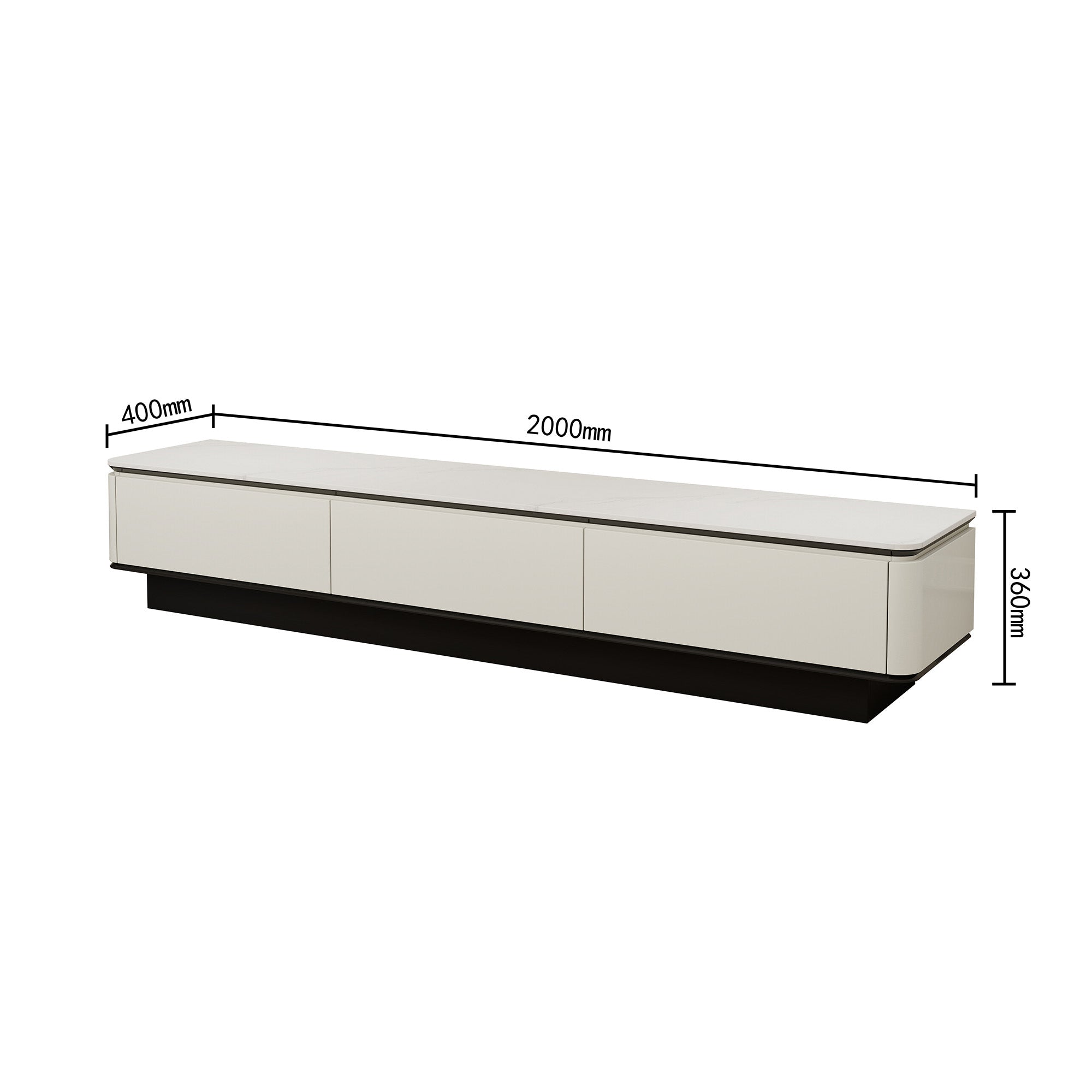 Parma - TV Stand - Light Grey - 78 in