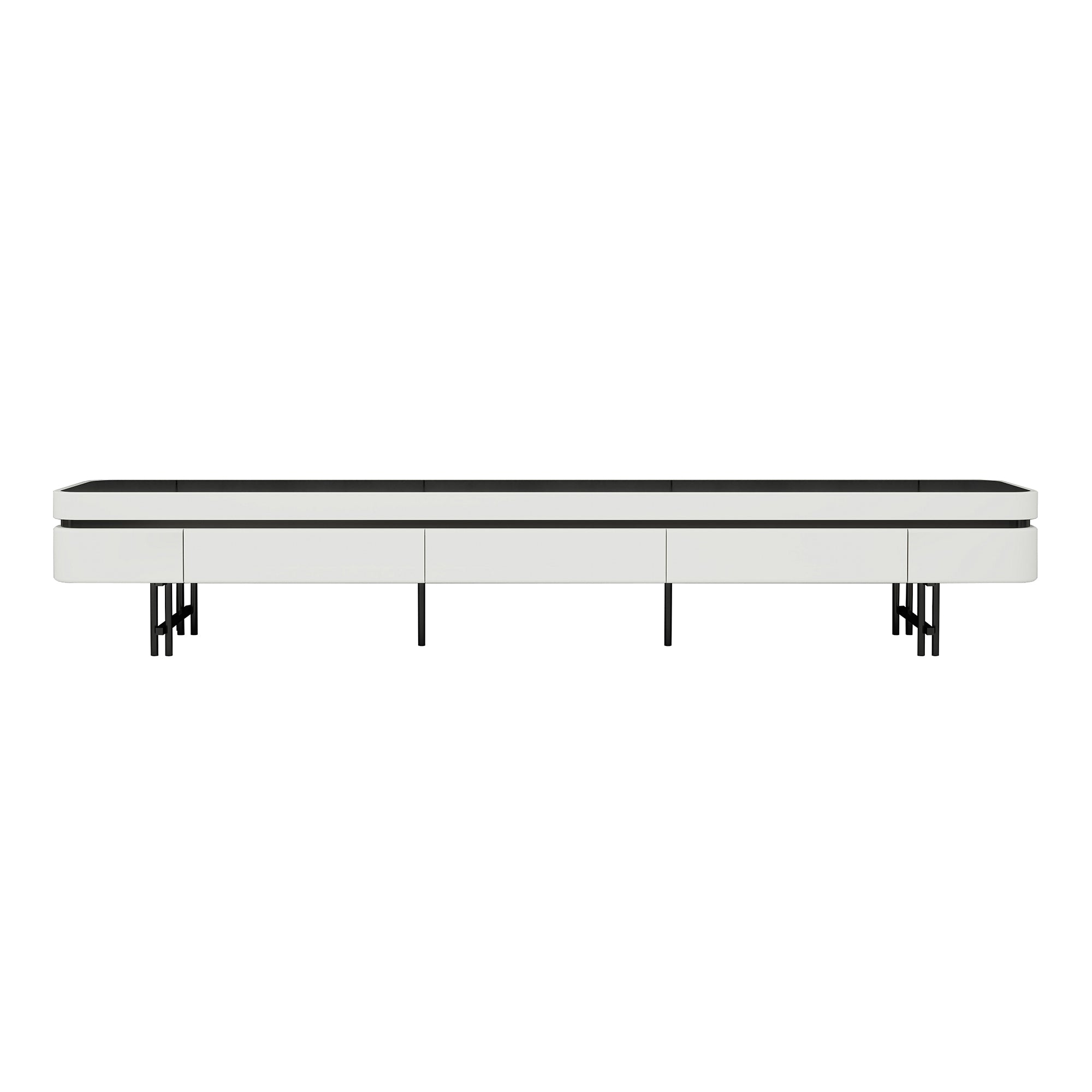 Bram - TV Stand - White - 78 in