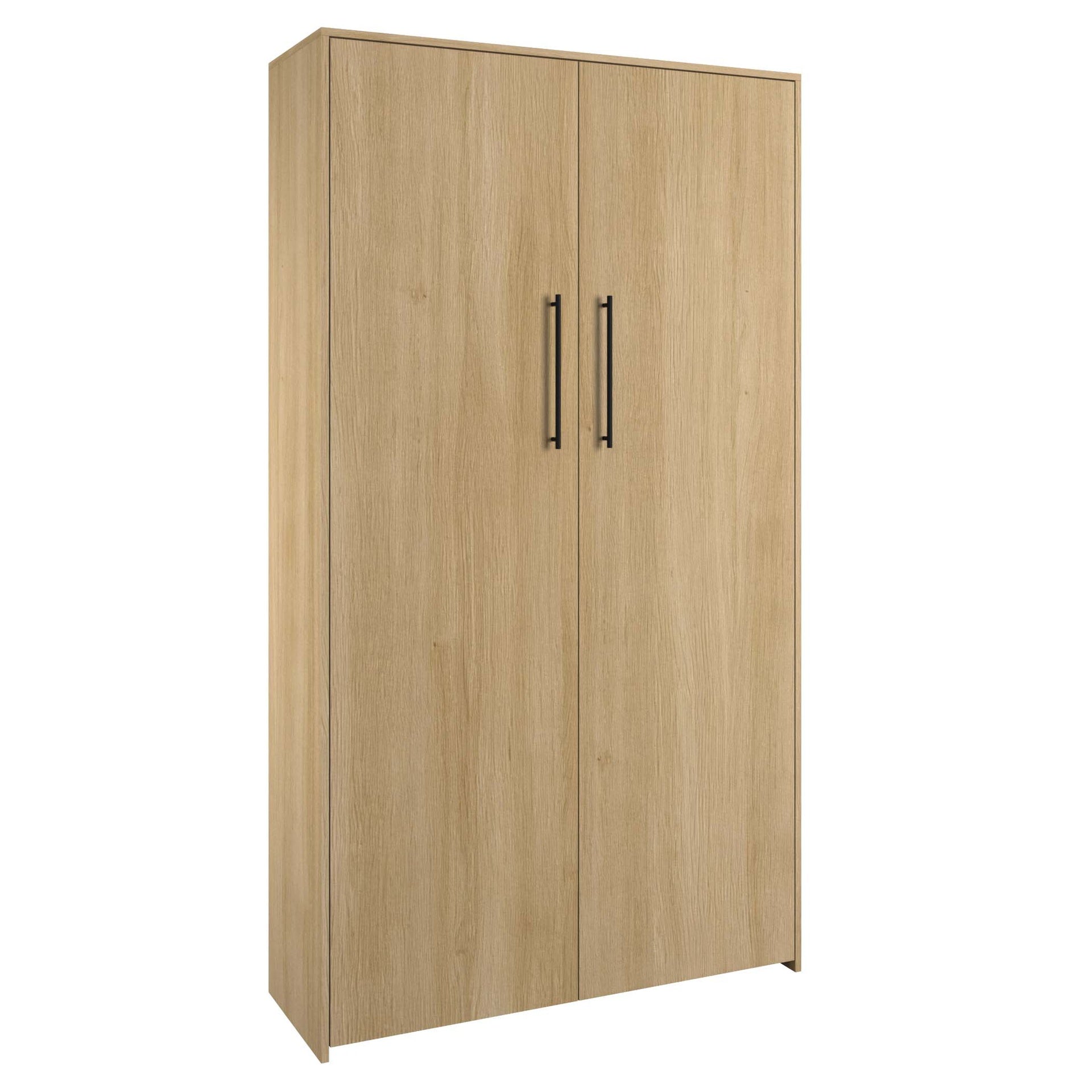 James - Twin Murphy Bed - Natural Wood