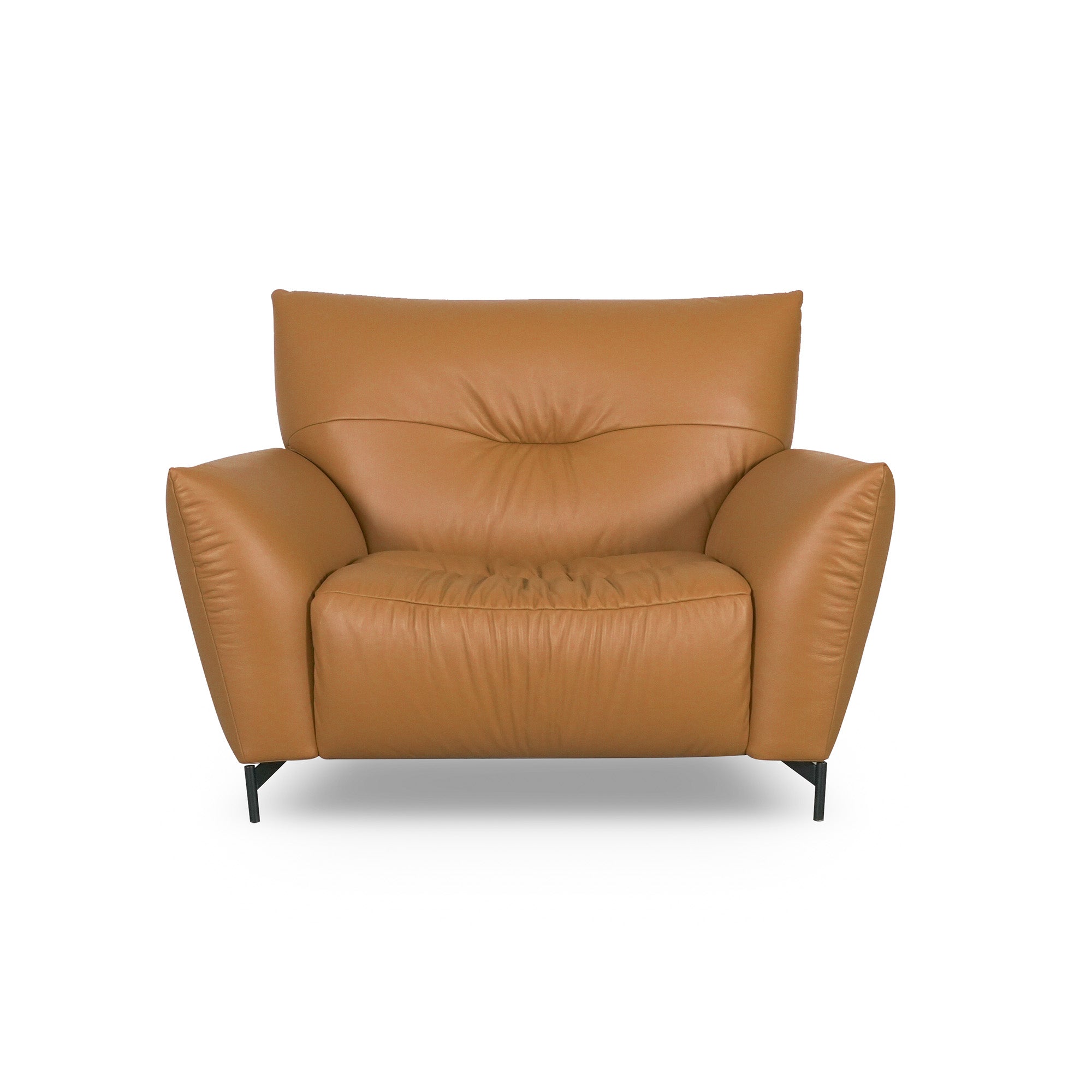 Valencia - Armchair - Genuine Cognac Leather