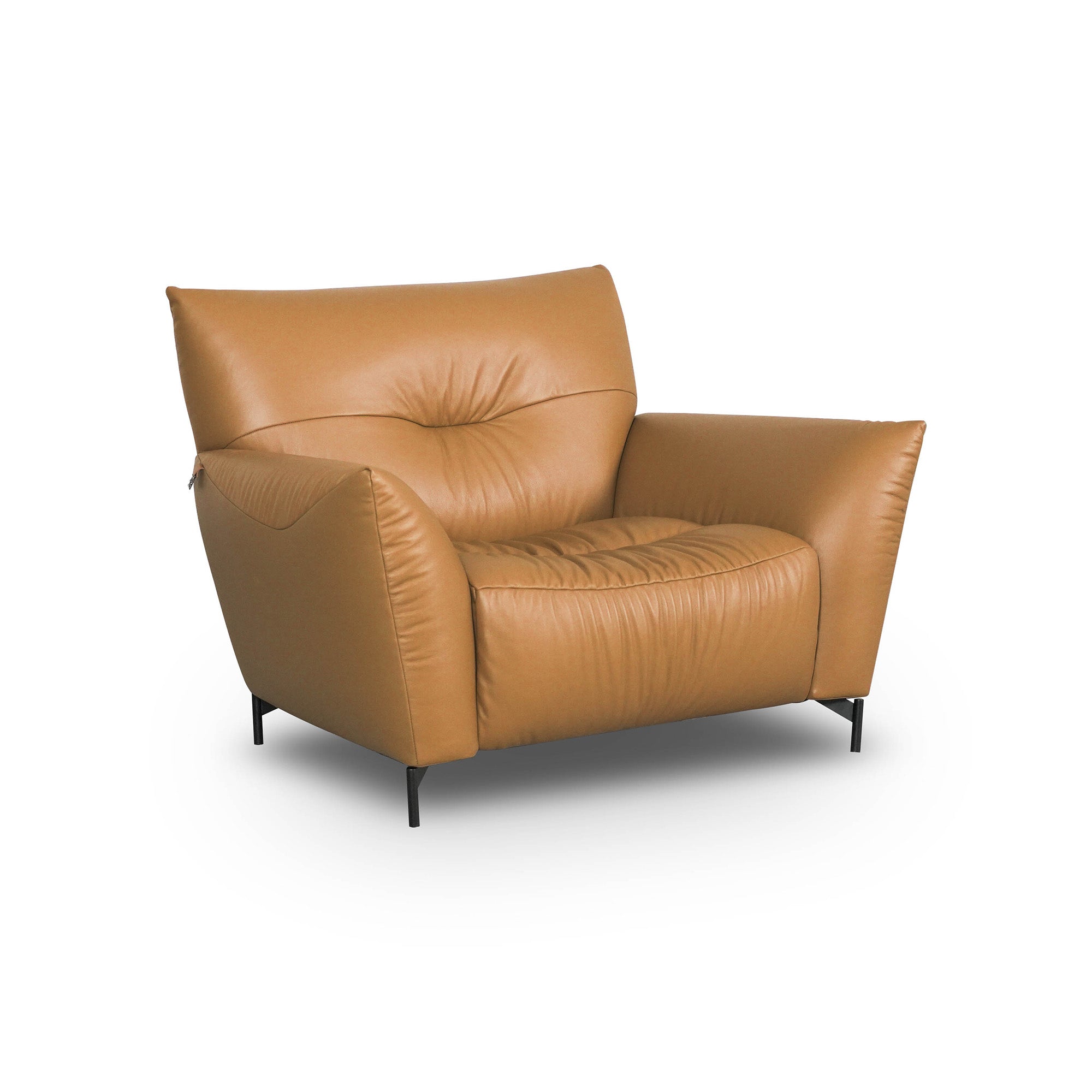 Valencia - Armchair - Genuine Cognac Leather
