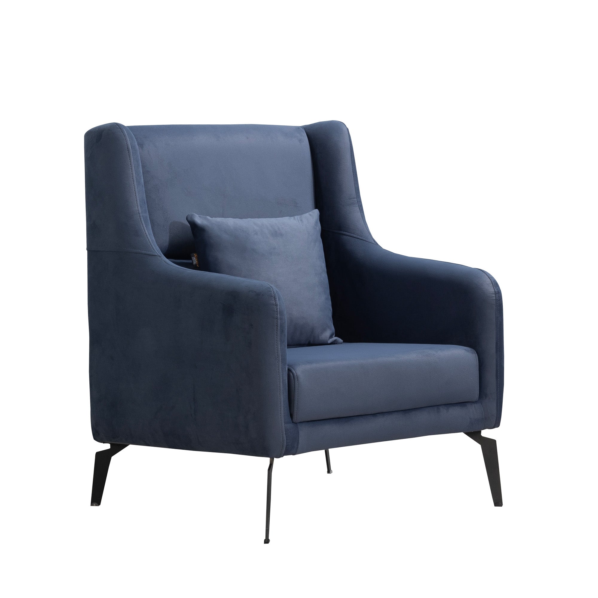 Luna - Fauteuil - Tissu Anthracite