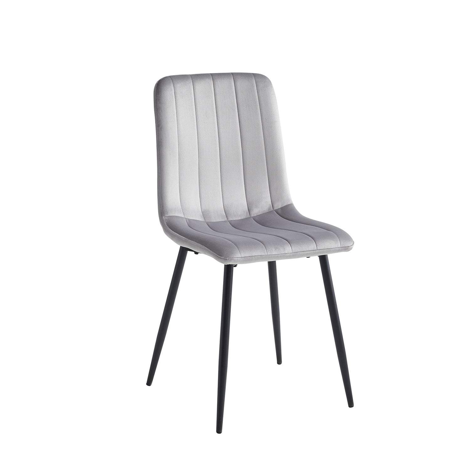 Noa - Dining Chair - Light Grey Velvet