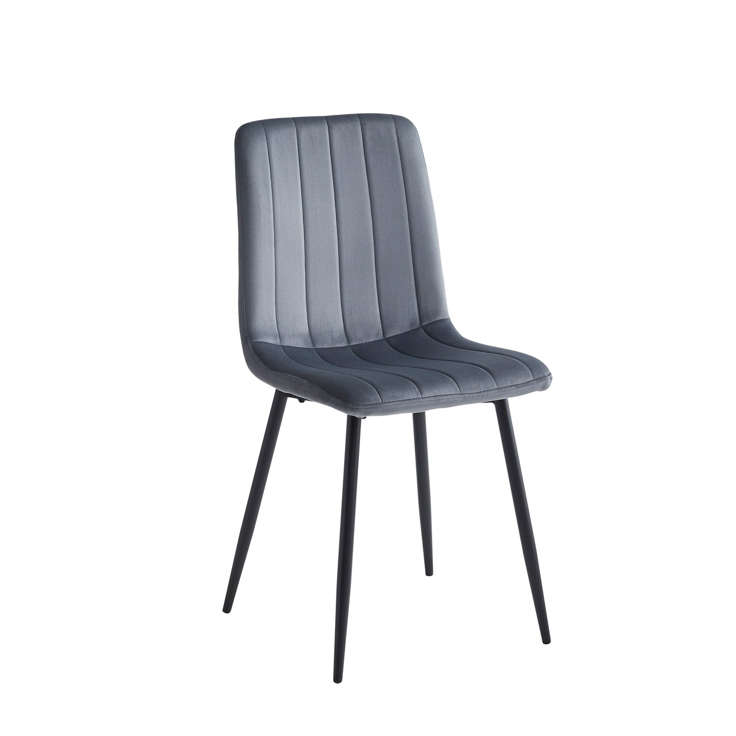 Noa - Dining Chair - Dark Grey Velvet