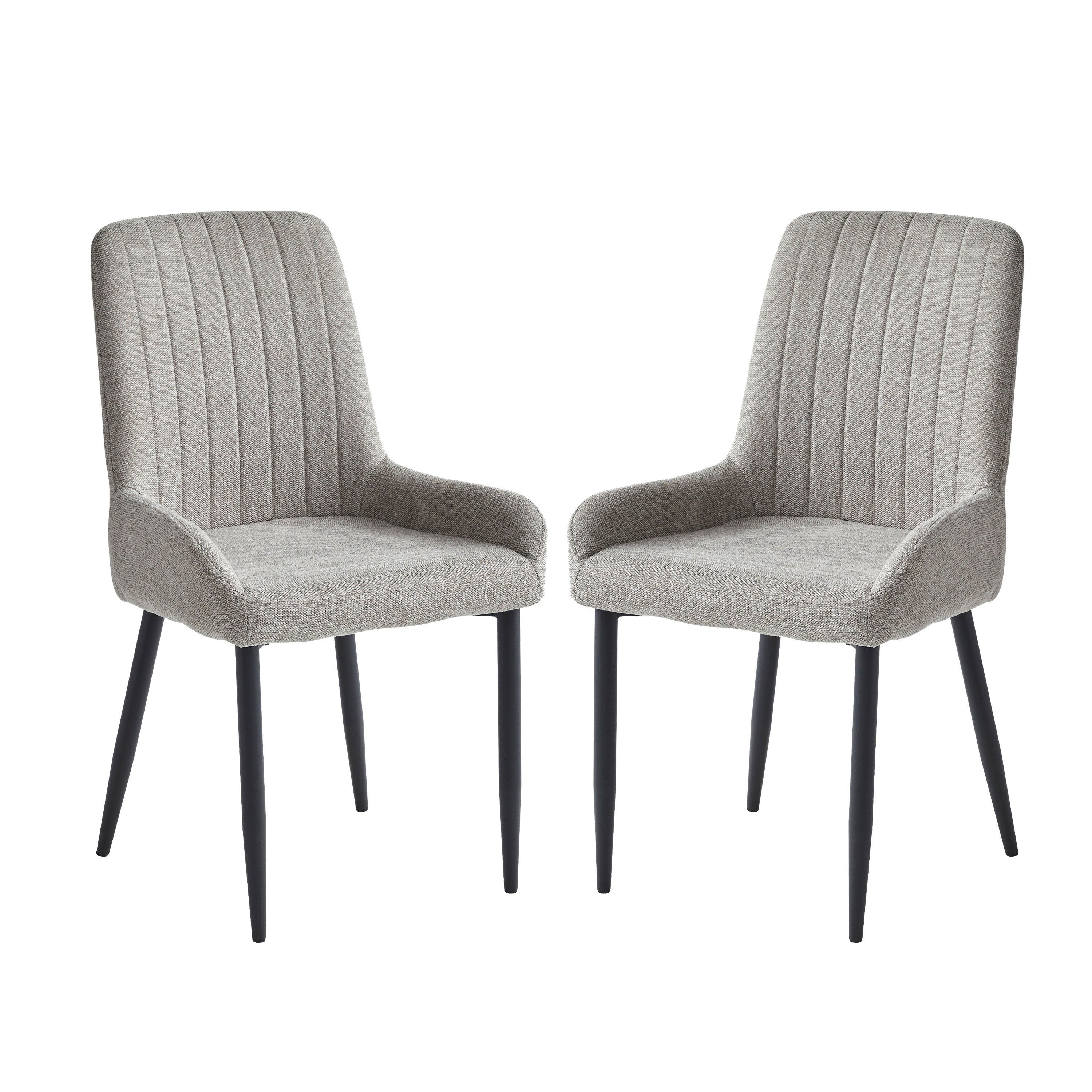 Orla - Dining Chair - Grey Fabric