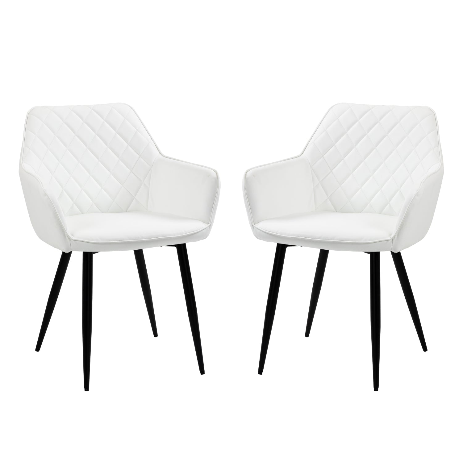 Livia - Dining Chair - White PU Leather