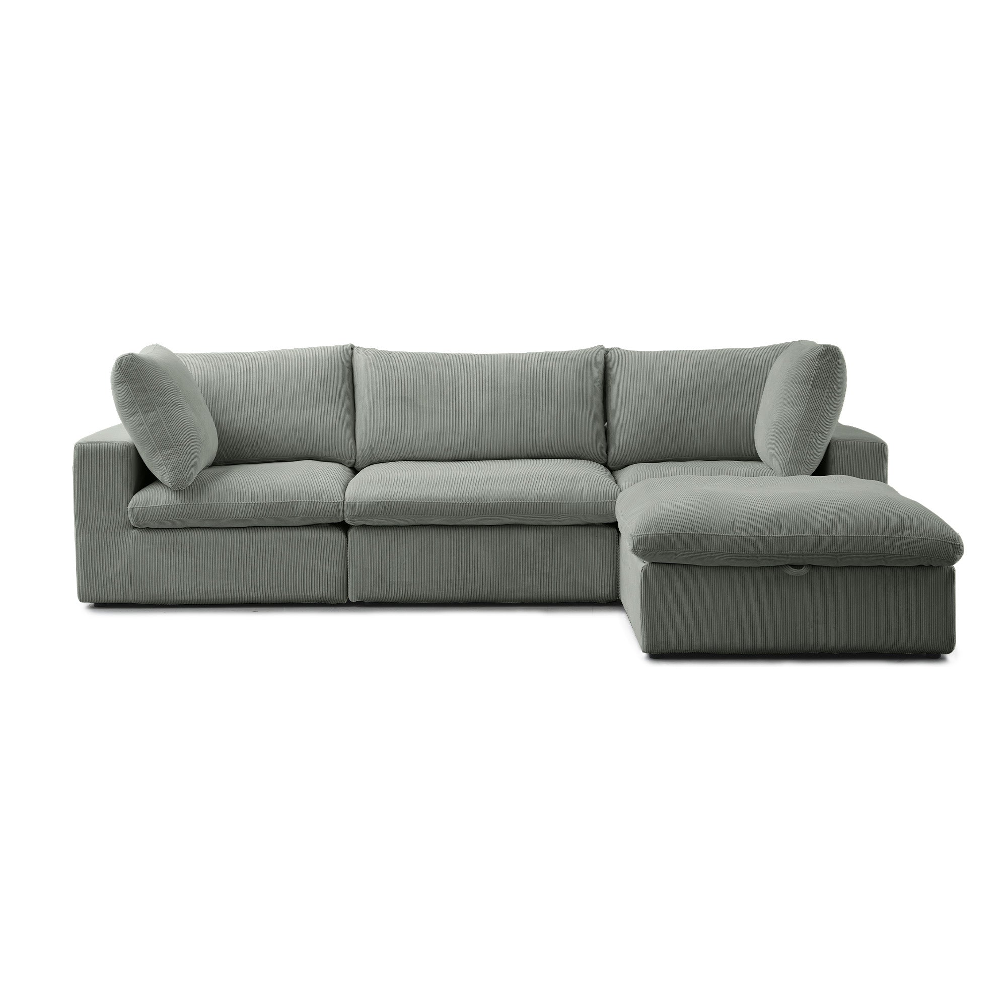 Cozy - Modular Sectional Sofa - Dark Grey Fabric