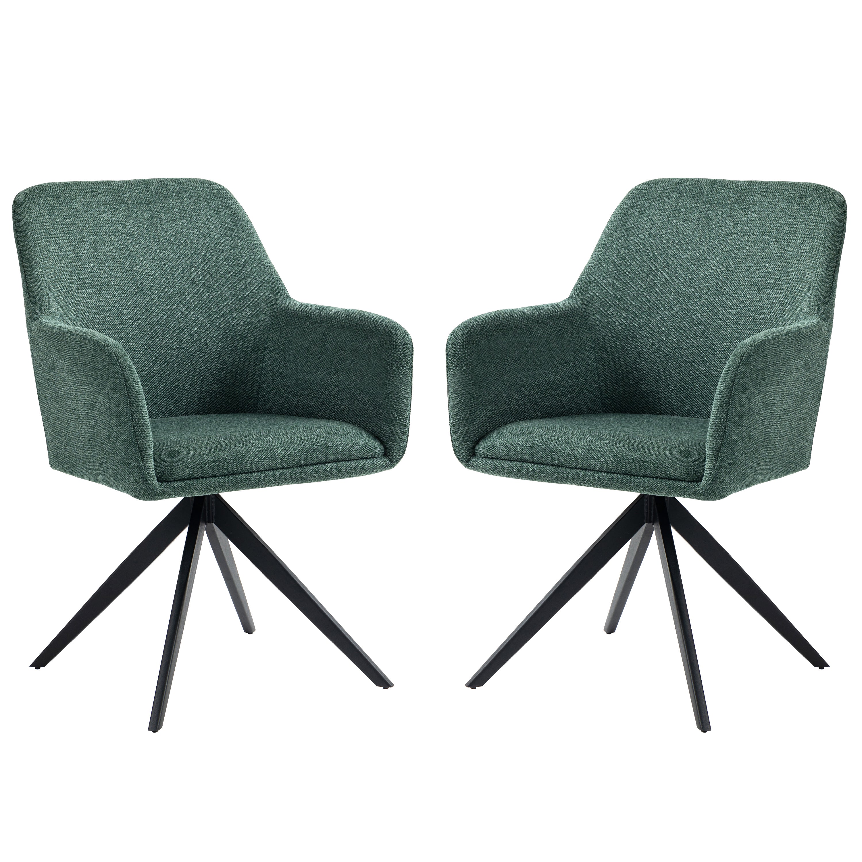 Cléo - Dining Chair - Green Fabric