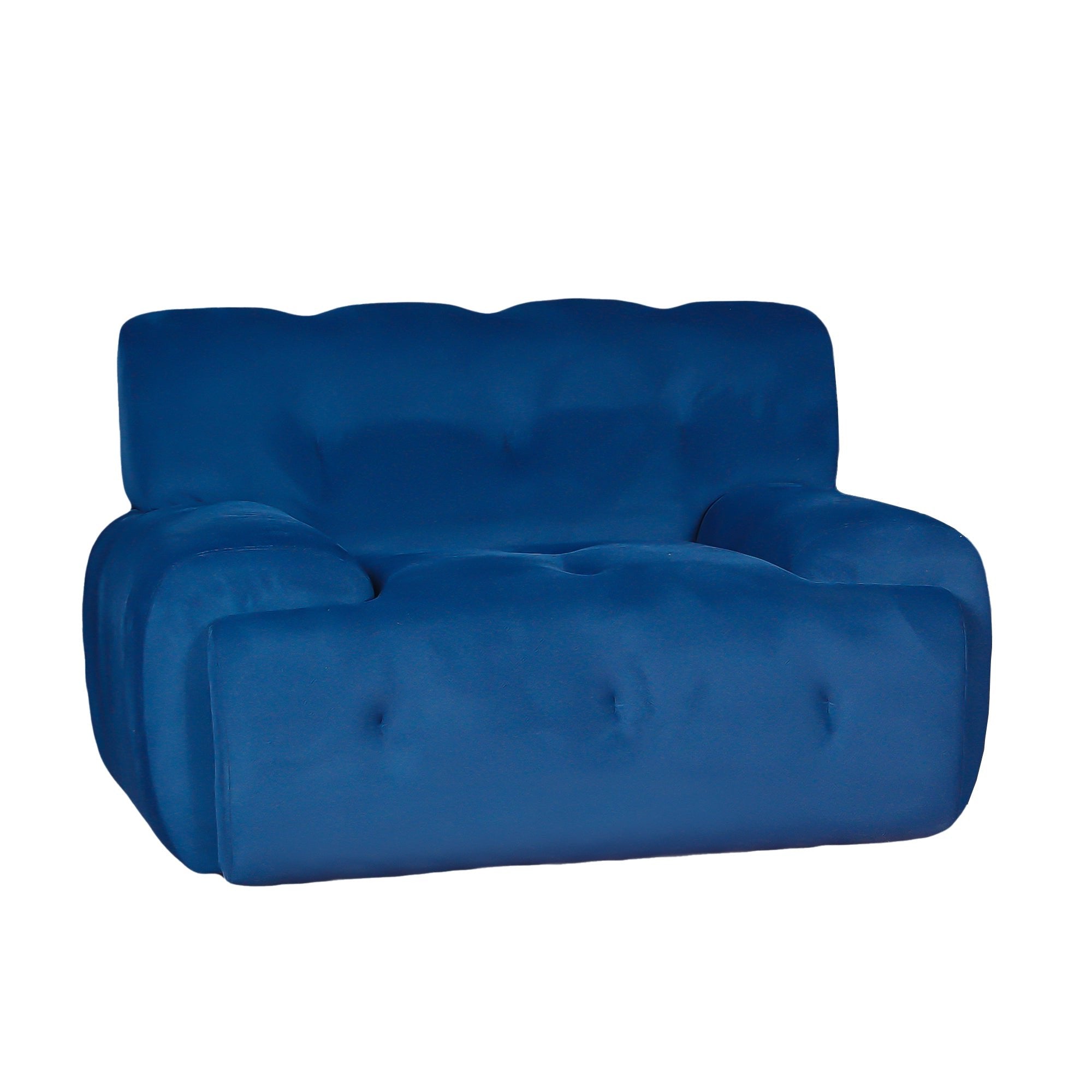 Panda - Armchair - Blue Fabric