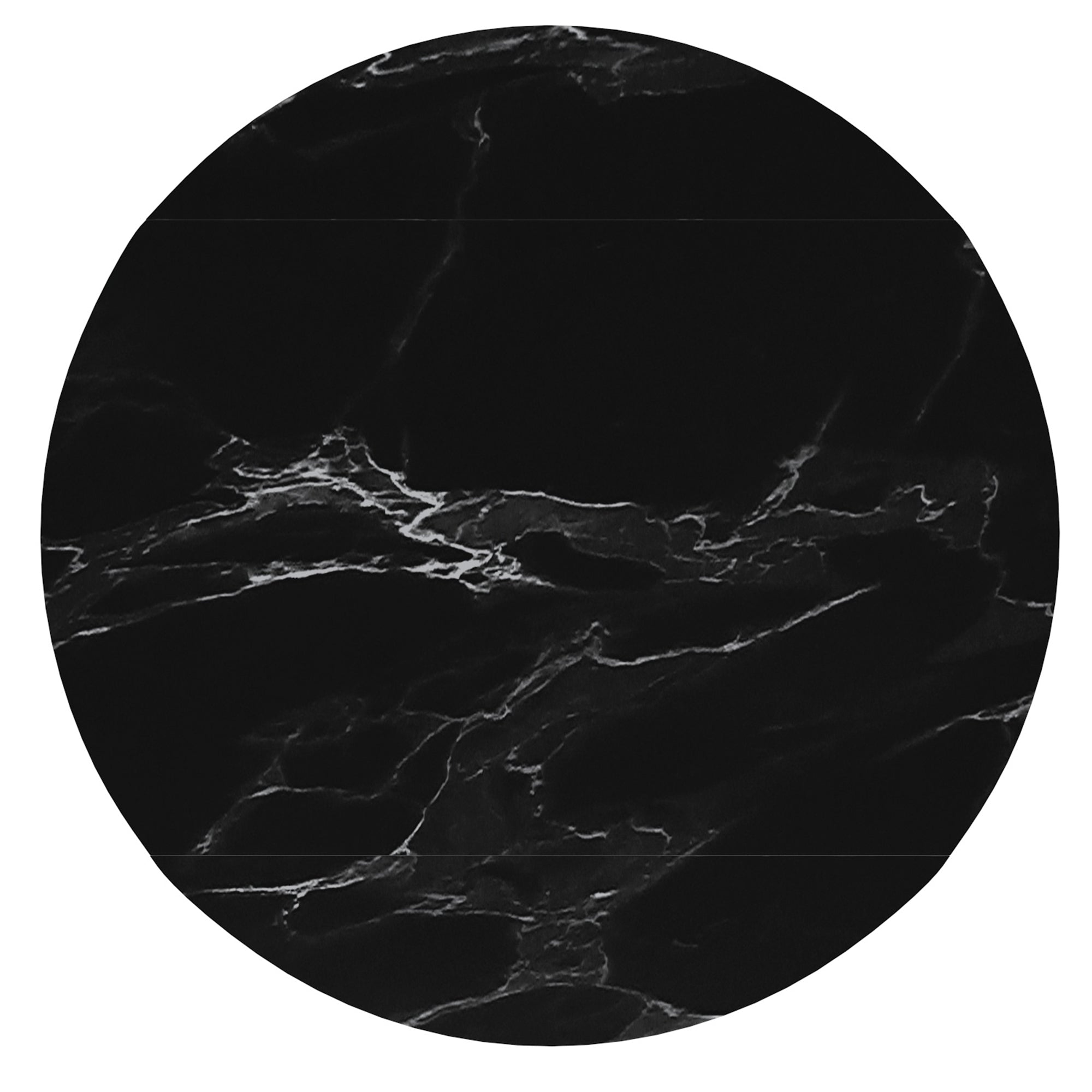 Calisto - Round Extendable Dining Table - Black Sintered Stone