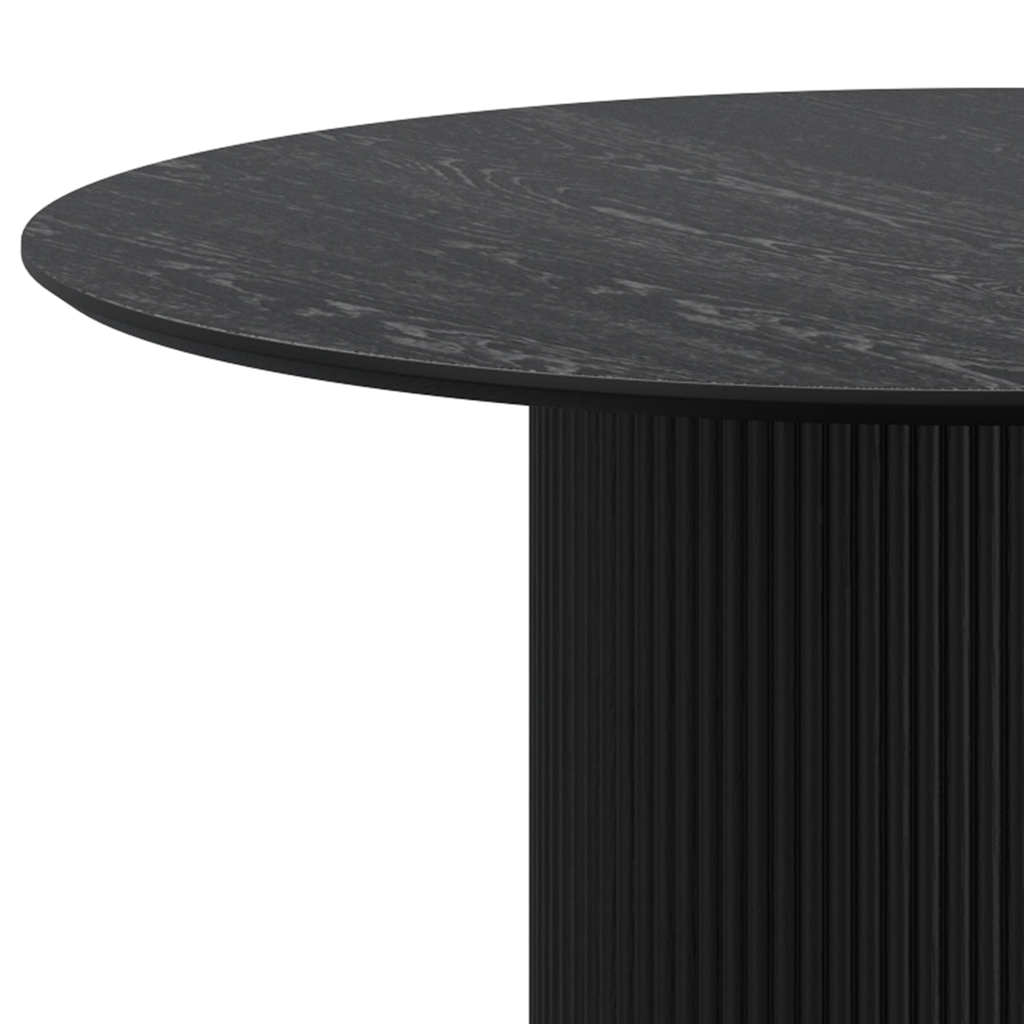 Tovas - Round Dining Table - Black