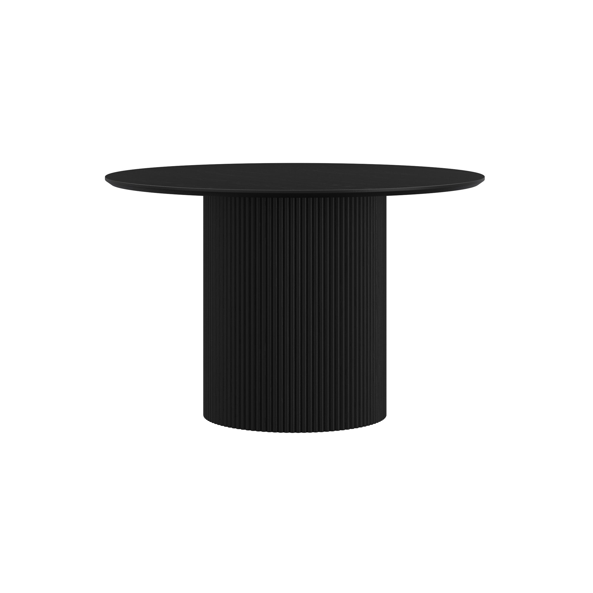 Tovas - Round Dining Table - Black