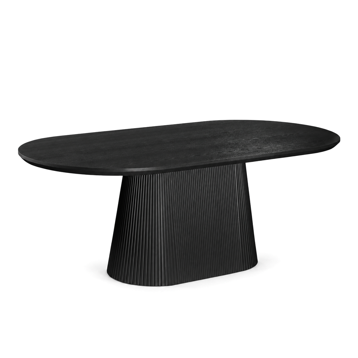 Tovas - Table à Manger Ovale - Noir